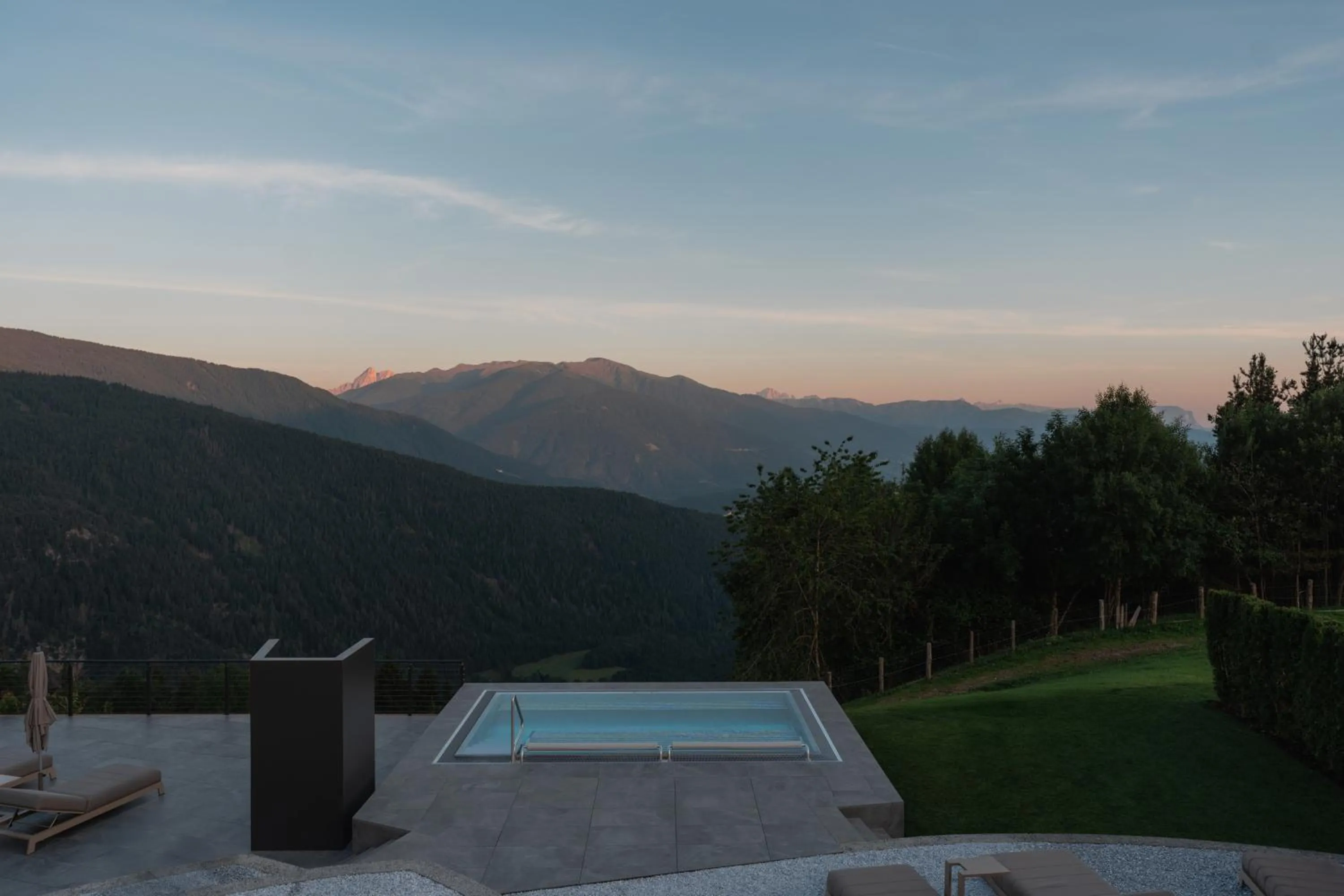 Hot Tub in Panoramahotel Huberhof