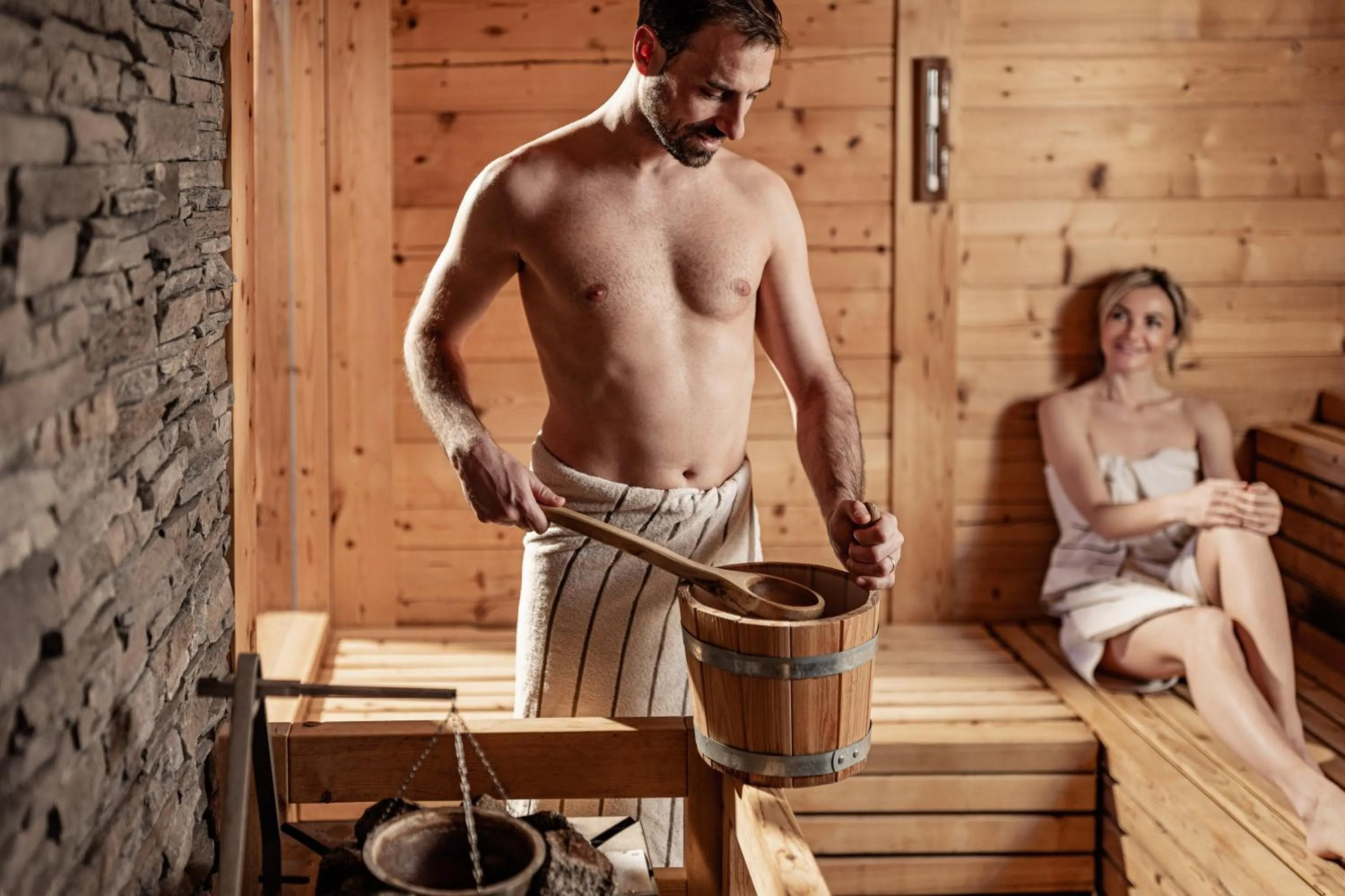 Sauna in Panoramahotel Huberhof