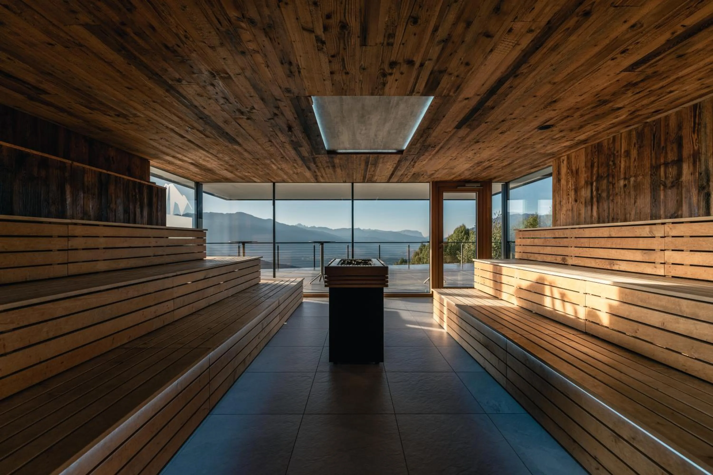 Sauna in Panoramahotel Huberhof