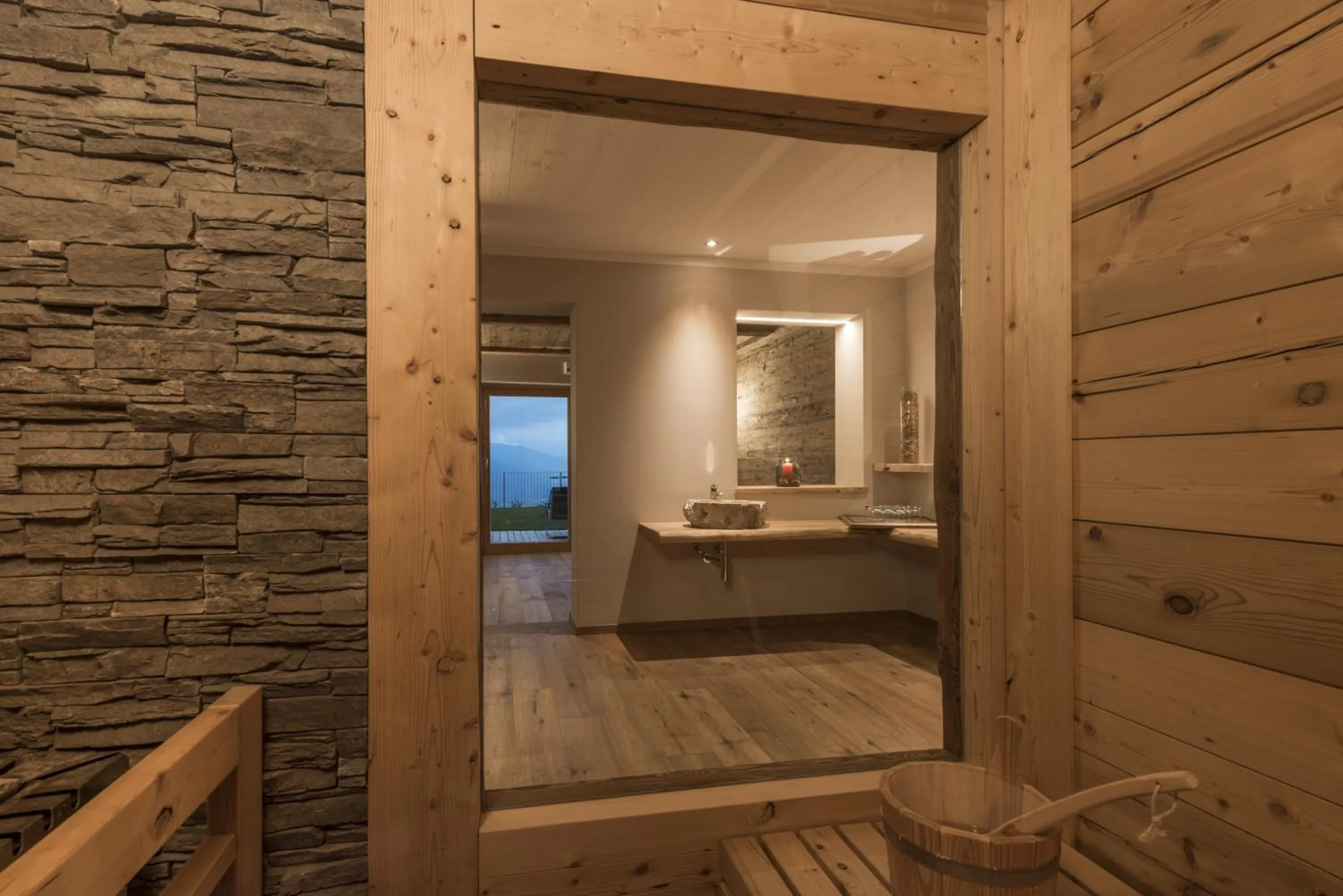 Sauna in Panoramahotel Huberhof