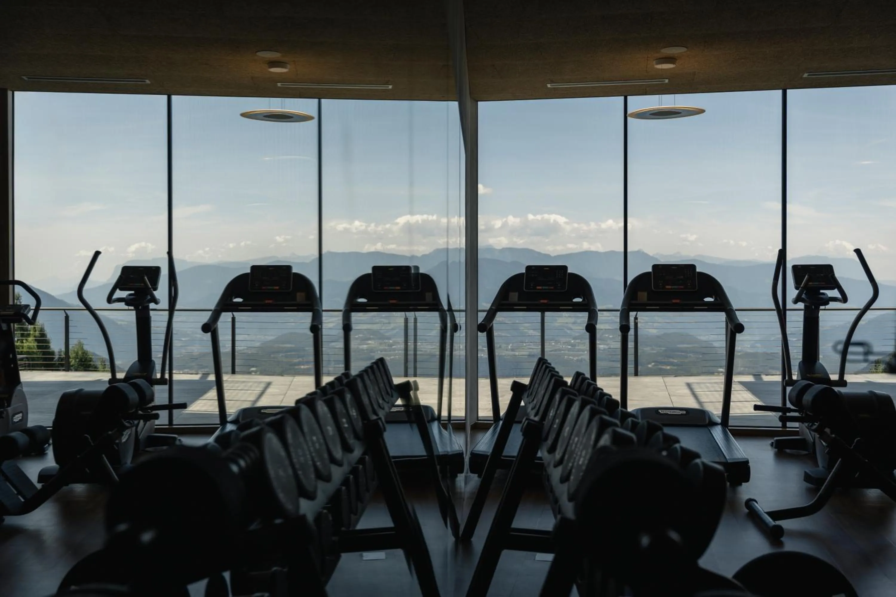 Fitness centre/facilities in Panoramahotel Huberhof