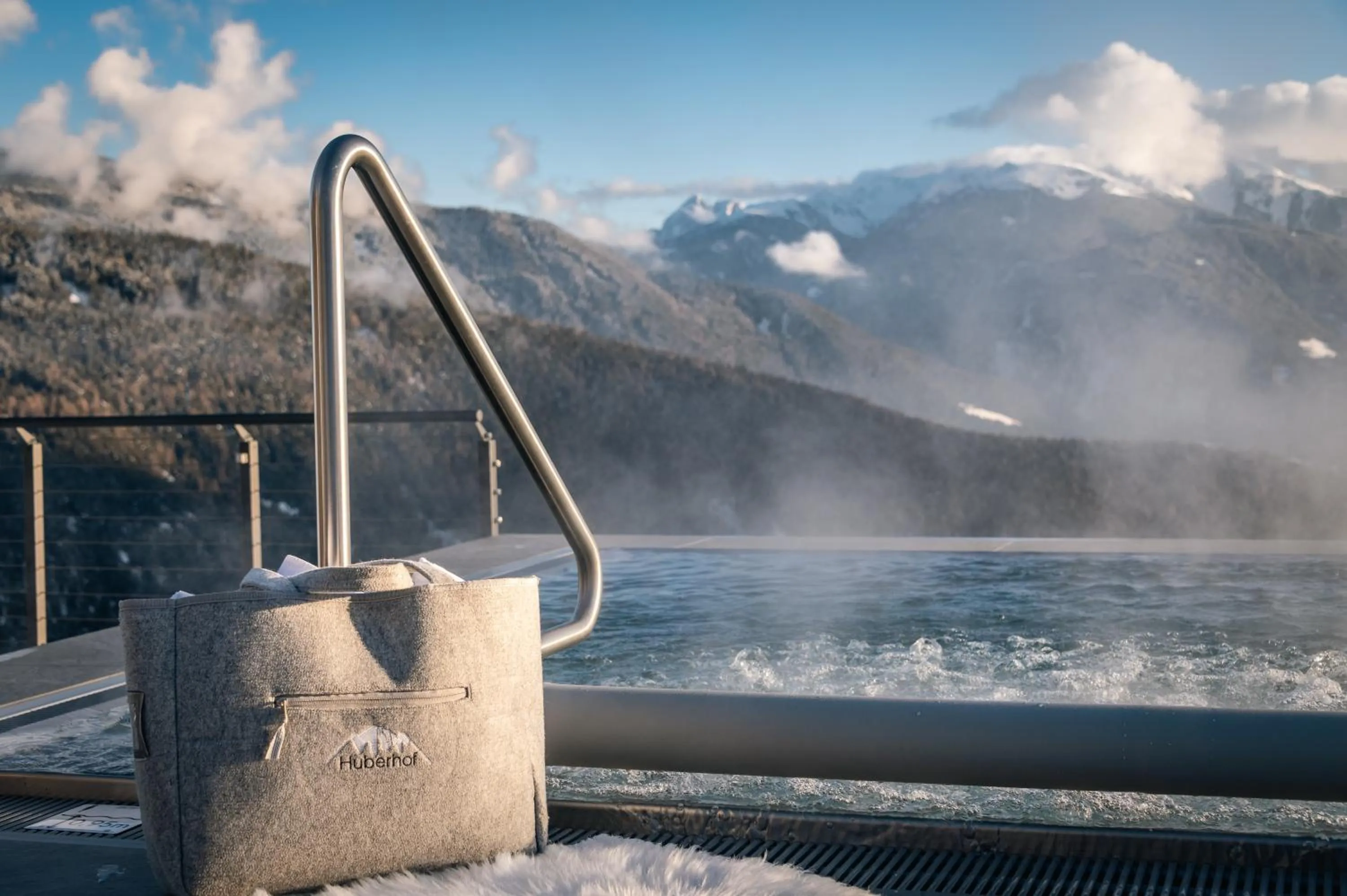 Hot Tub in Panoramahotel Huberhof