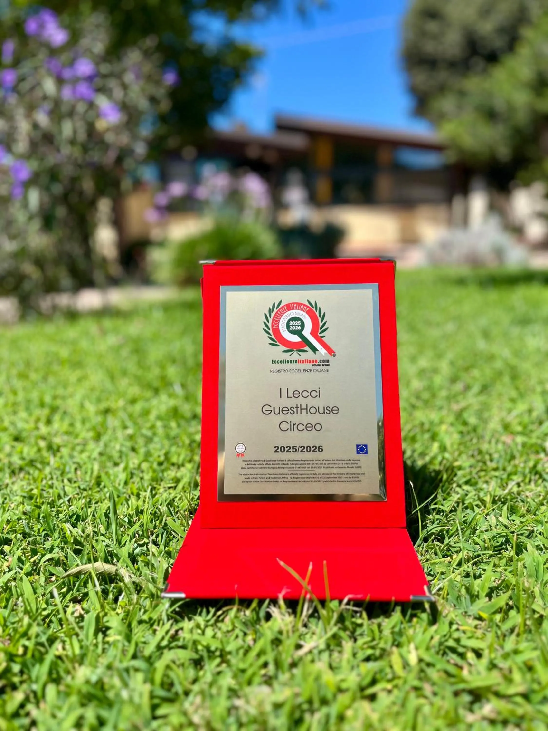 Certificate/Award in I Lecci Guesthouse