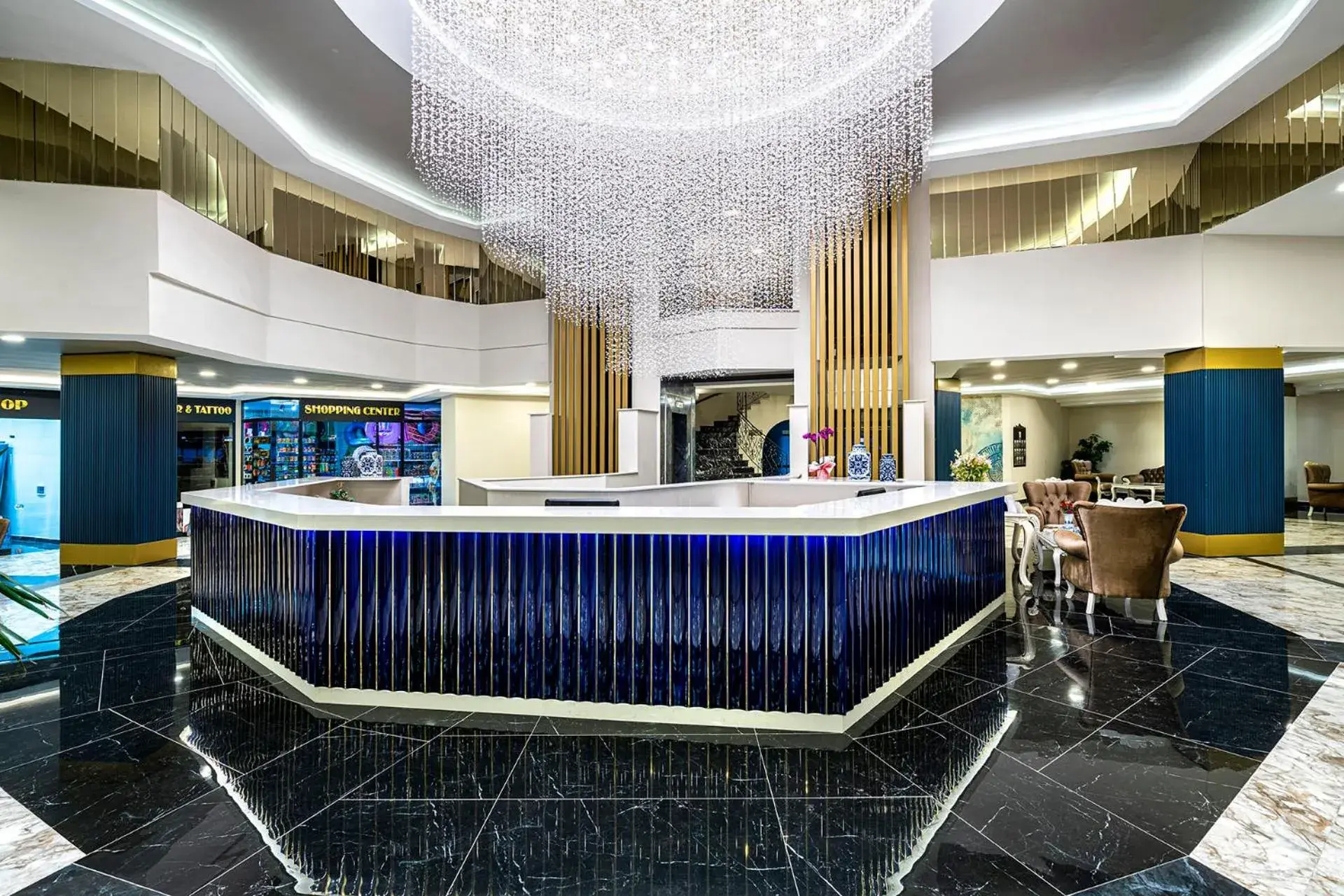 Lobby or reception in Blue Star Hotel