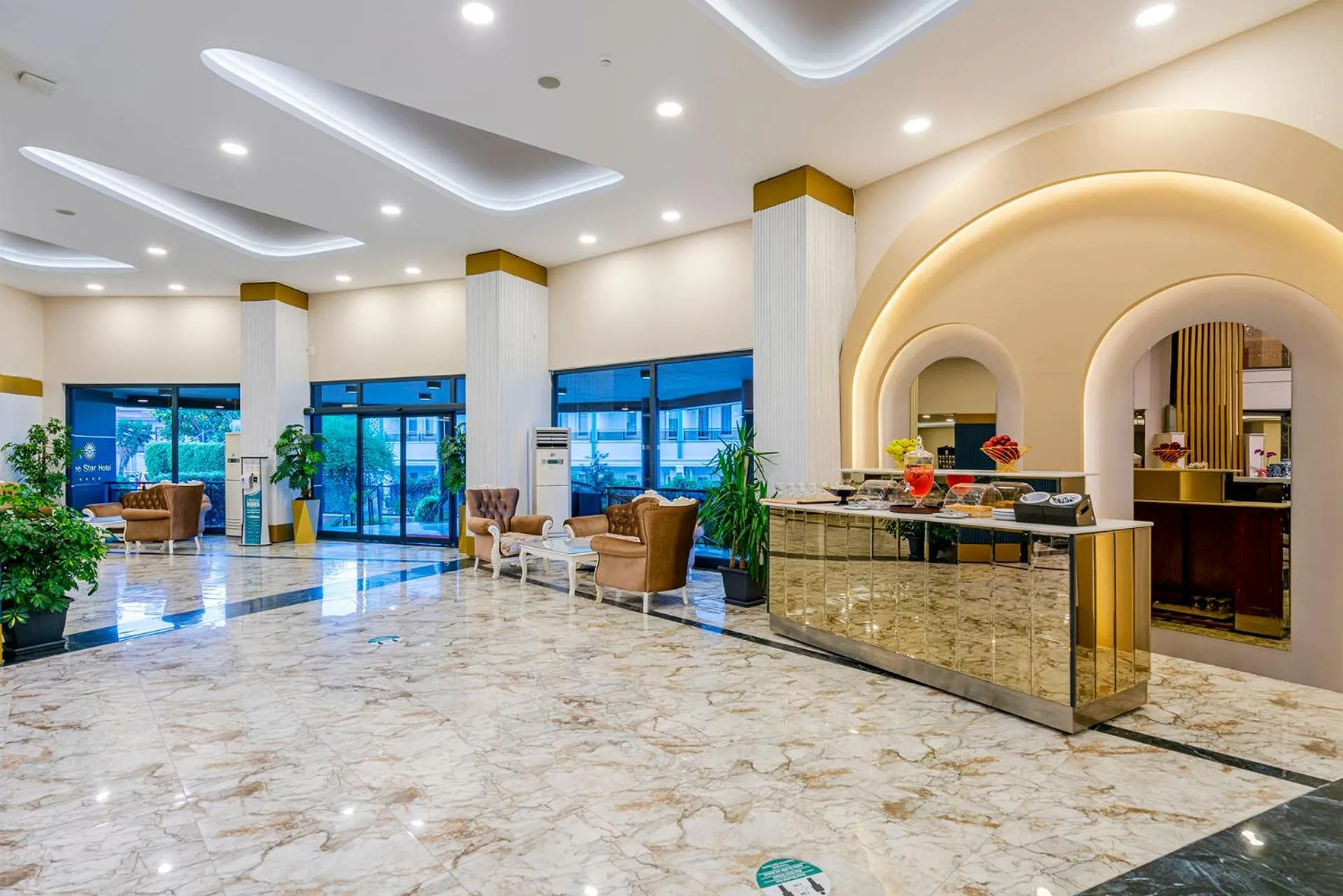 Lobby or reception in Blue Star Hotel