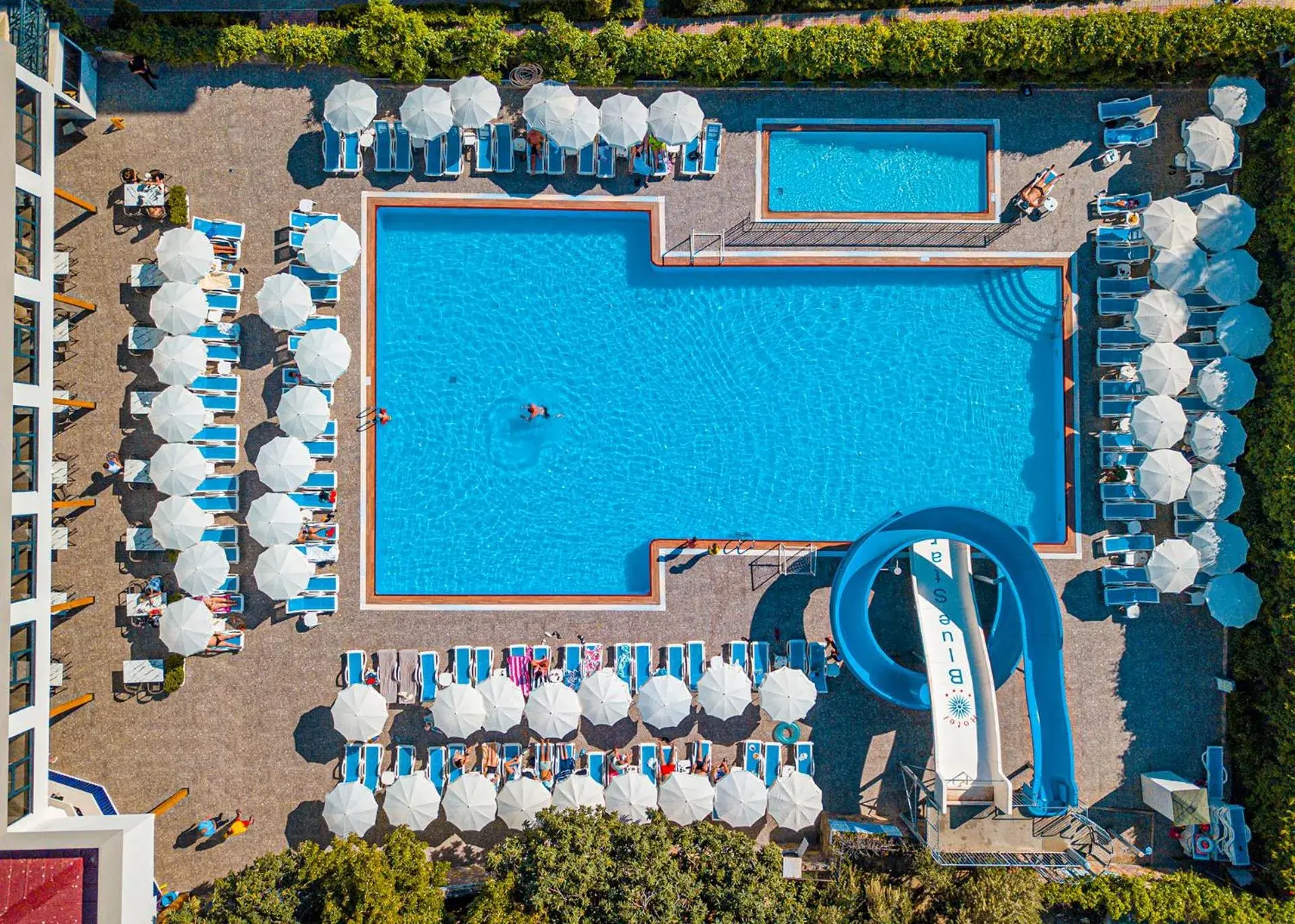 Bird's eye view, Pool View in Blue Star Hotel