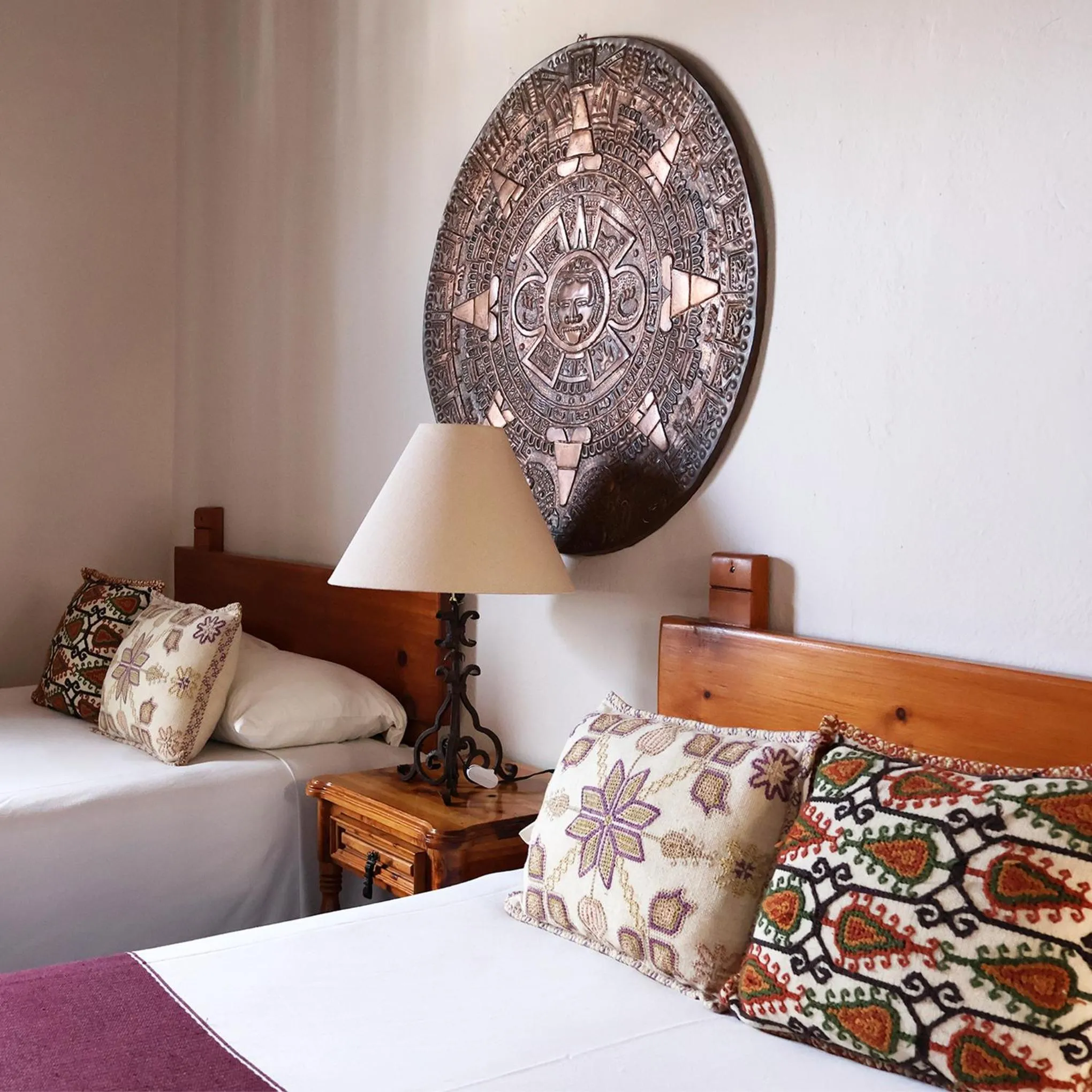 Patio, Bed in Hotel los Arcos