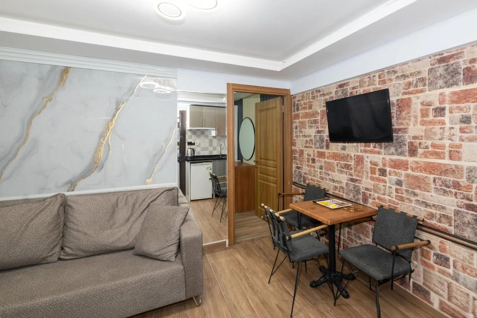 Living room in T-Square Residence