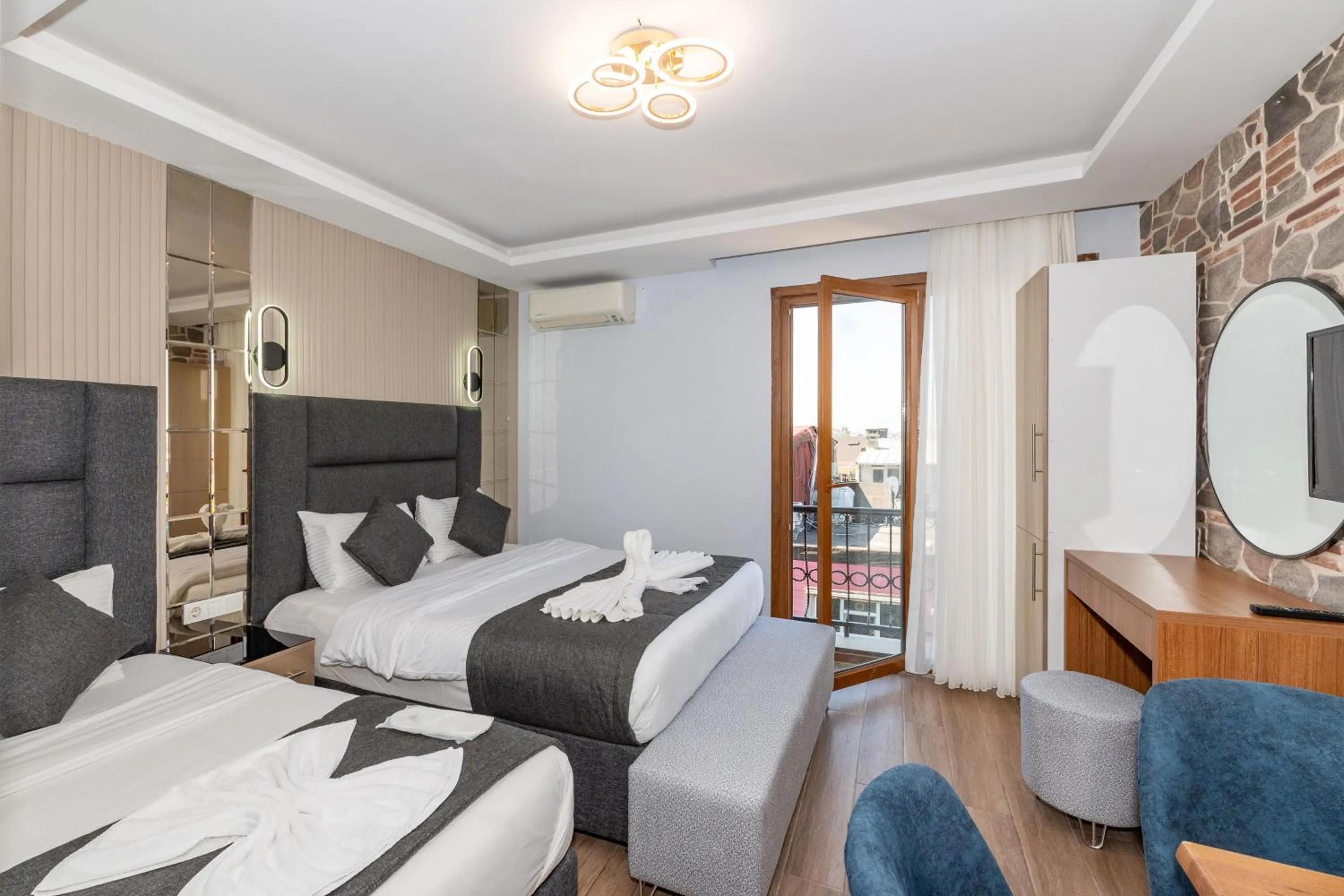 View (from property/room), Bed in T-Square Residence