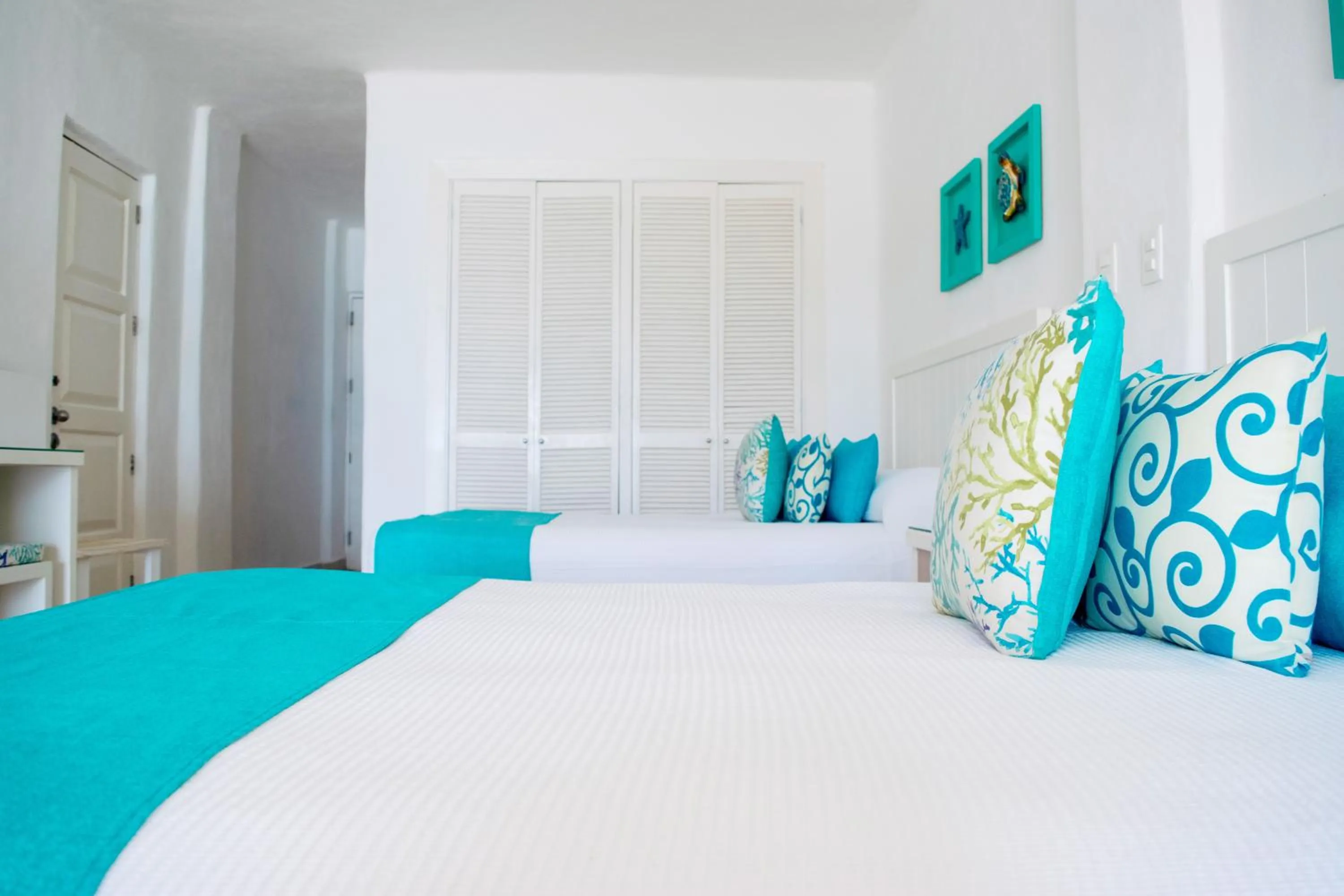 Bed in BSEA Cancun Plaza Hotel