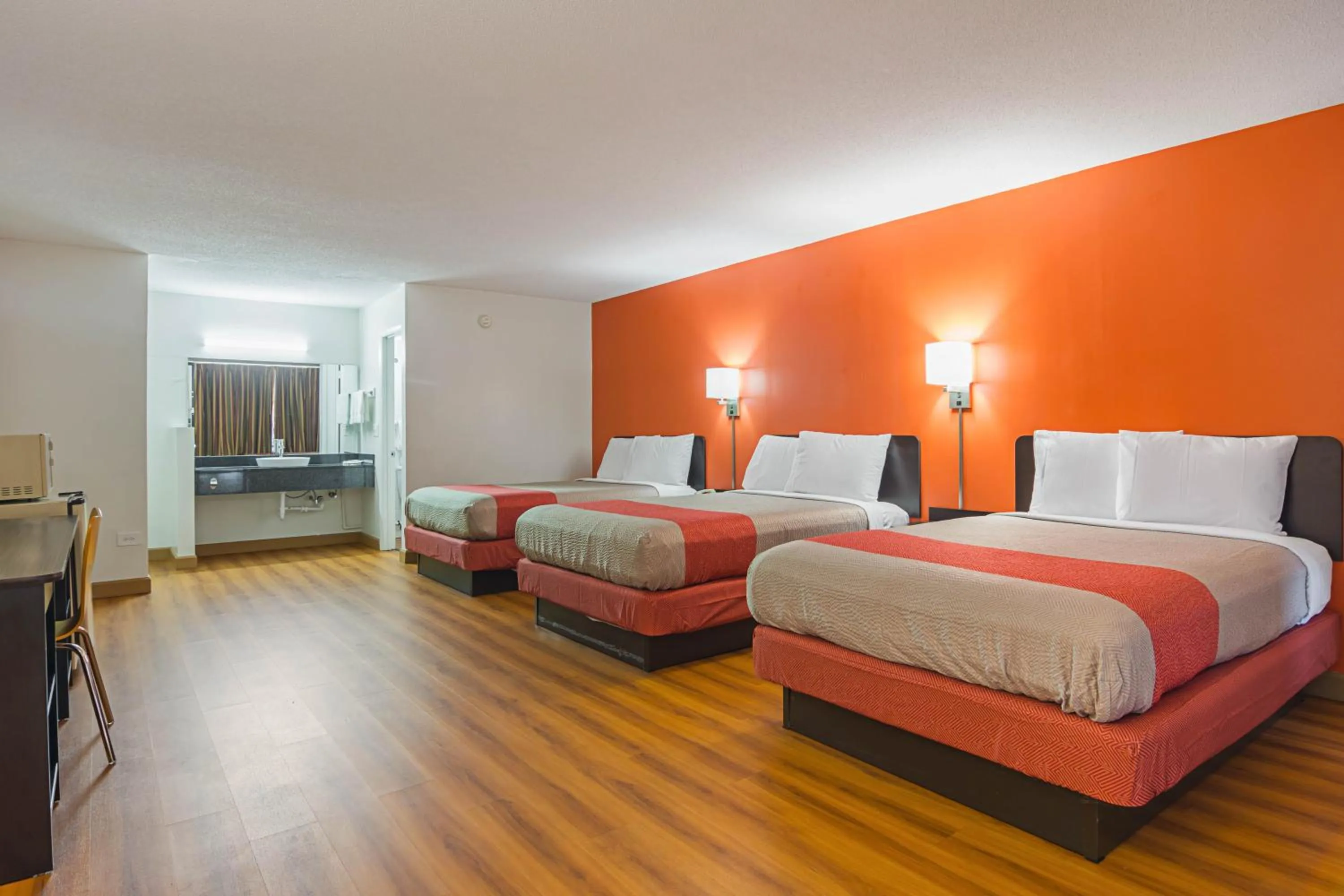 Bed in Motel 6-Cleveland, TN