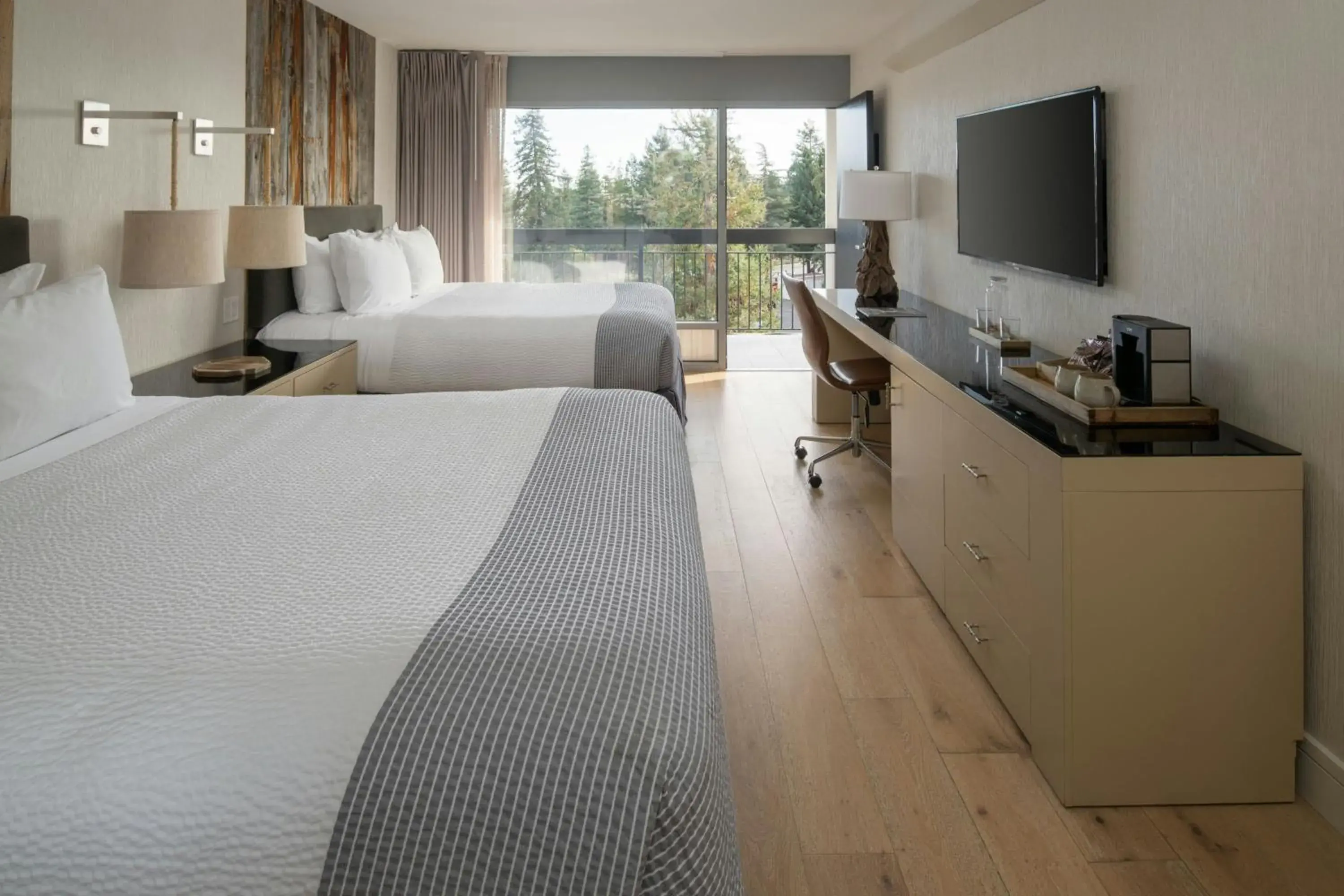 Guest Room, 2 Queen Beds, Pool View in Hotel Paradox, Autograph Collection Guest Room, 2 Queen Beds, Pool View in Hotel Paradox, Autograph Collection