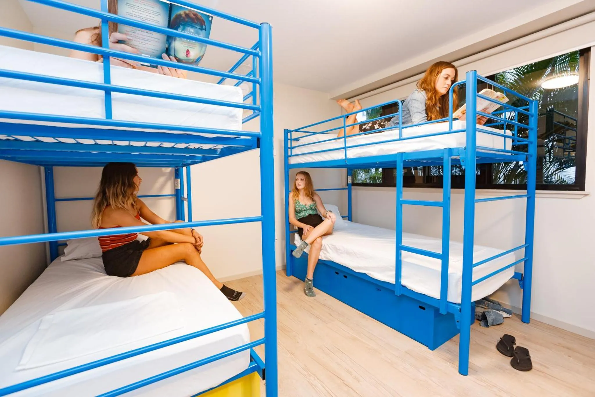 bunk bed, Bed in Global Backpackers Youth Hostel