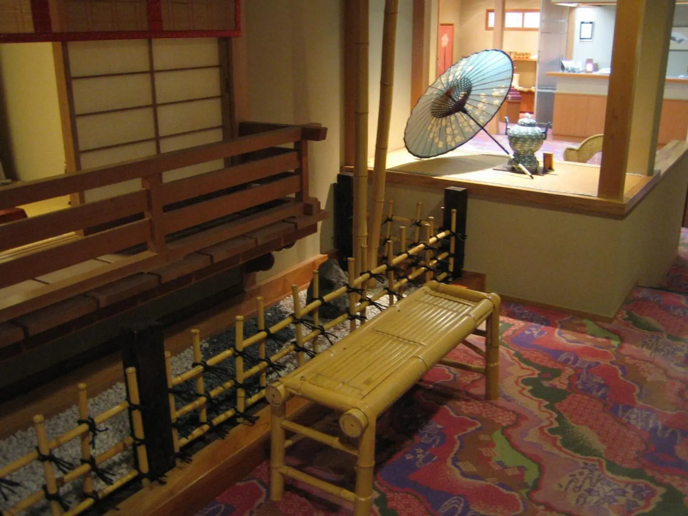 Decorative detail in Yudanaka Tawaraya Ryokan