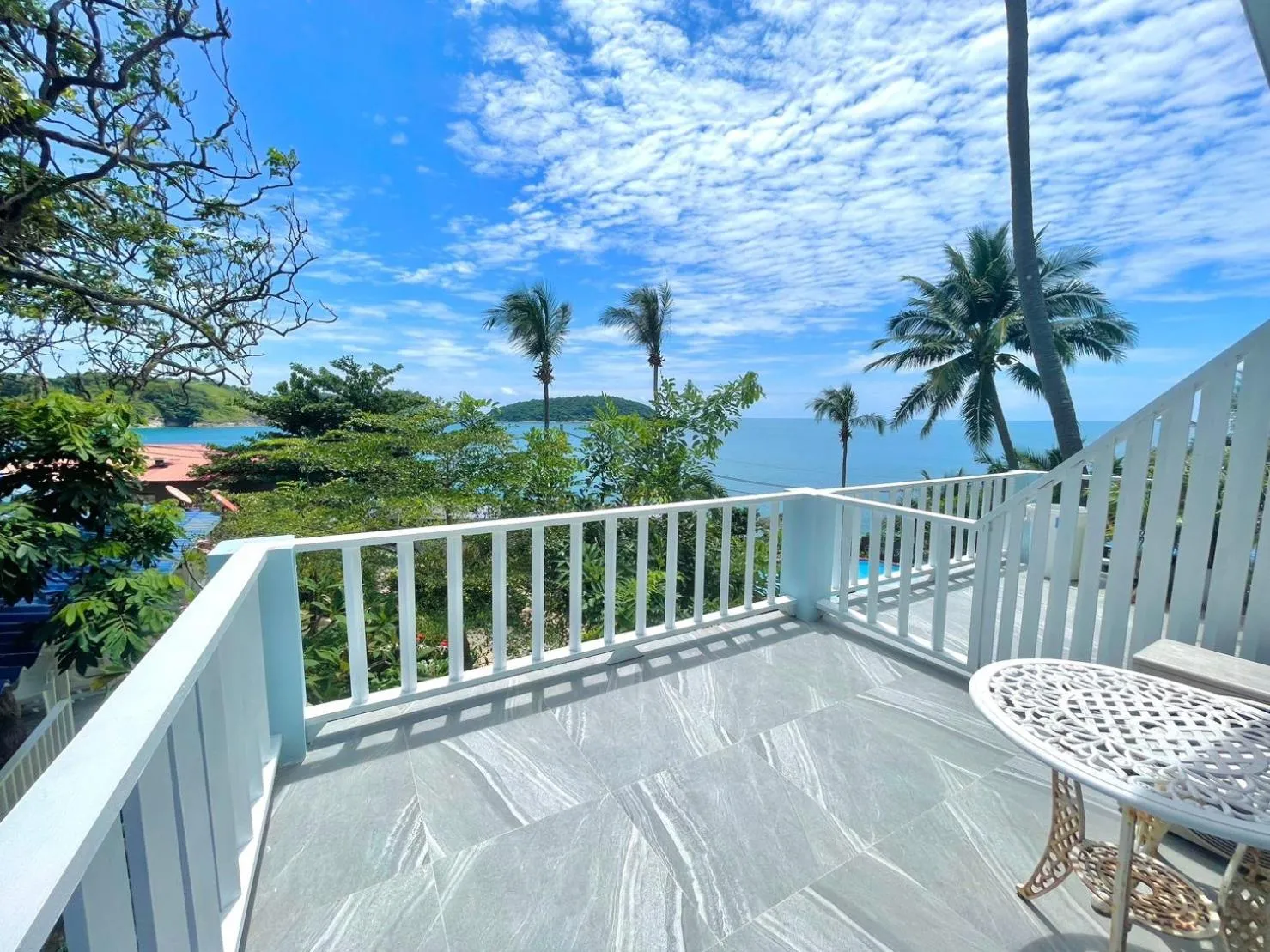 Patio in Naiharn On The Rock Resort Phuket