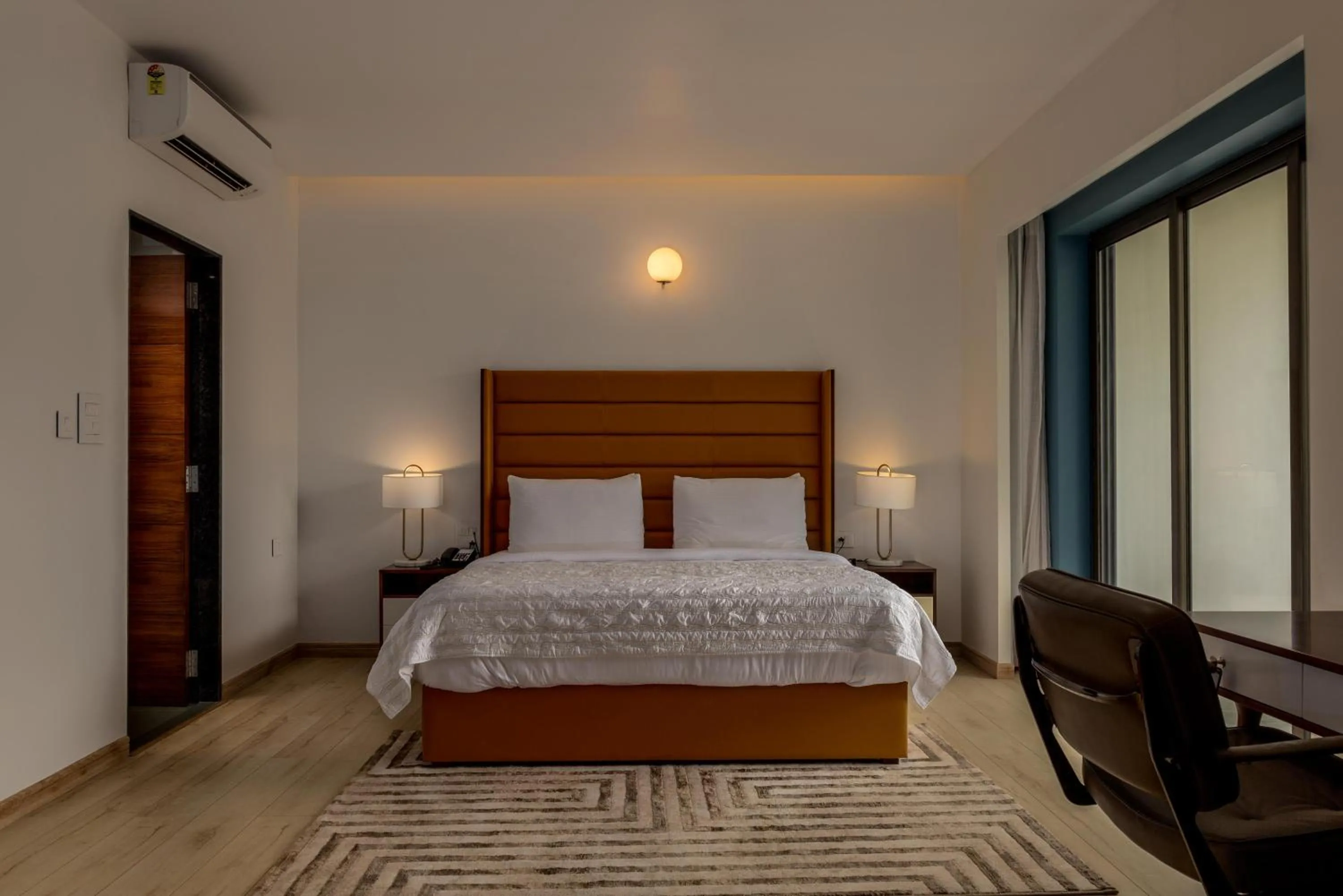 Bedroom, Bed in Ashore by Vista, Beachfrom 6BHK, ultra luxurious with Infinity pool, SPA at Morjim
