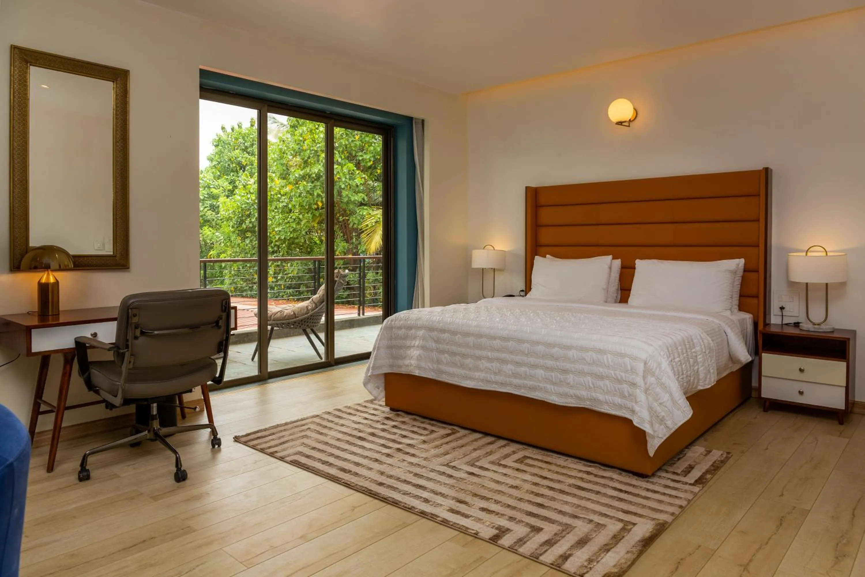 Bedroom, Bed in Ashore by Vista, Beachfrom 6BHK, ultra luxurious with Infinity pool, SPA at Morjim