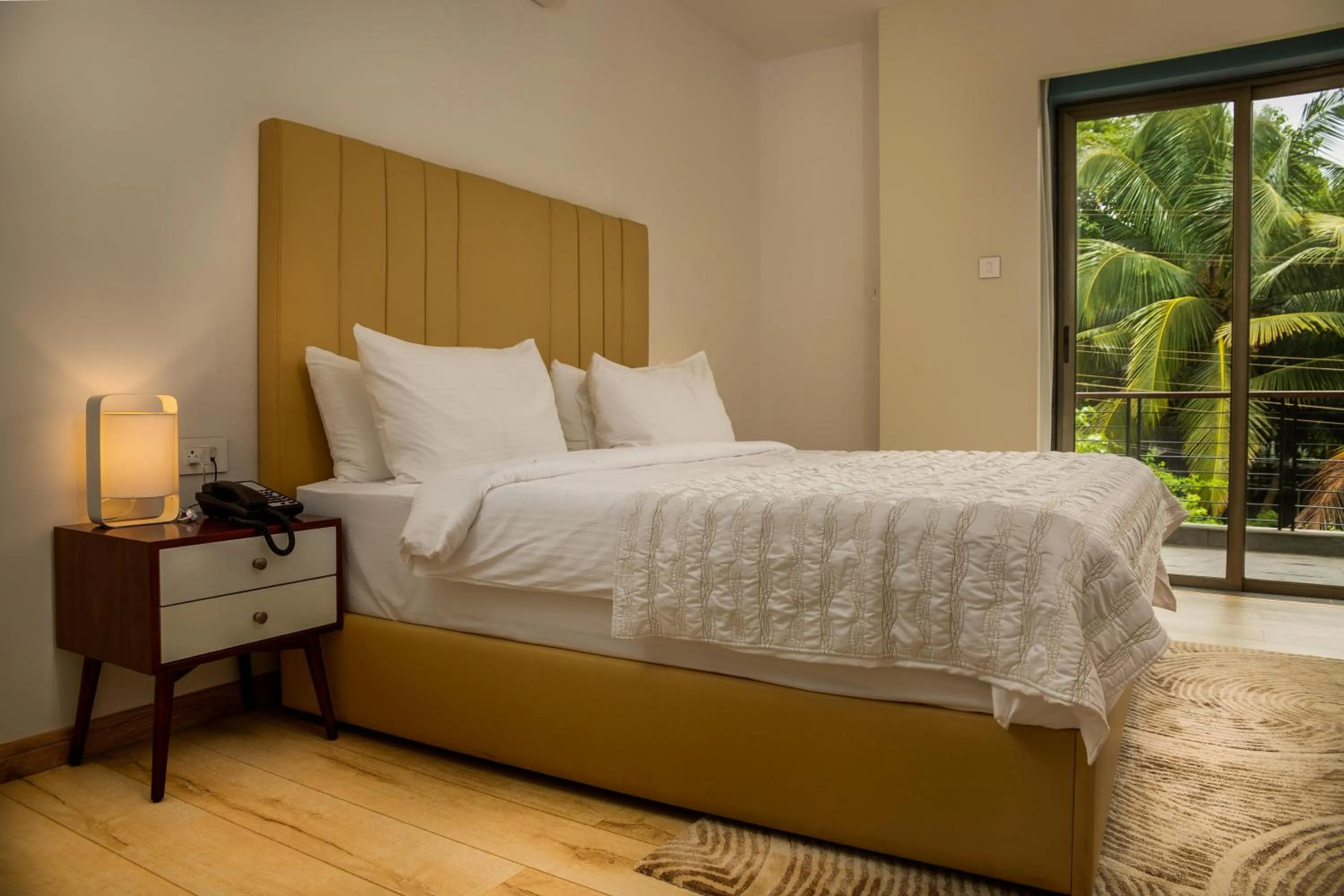 Bedroom, Bed in Ashore by Vista, Beachfrom 6BHK, ultra luxurious with Infinity pool, SPA at Morjim