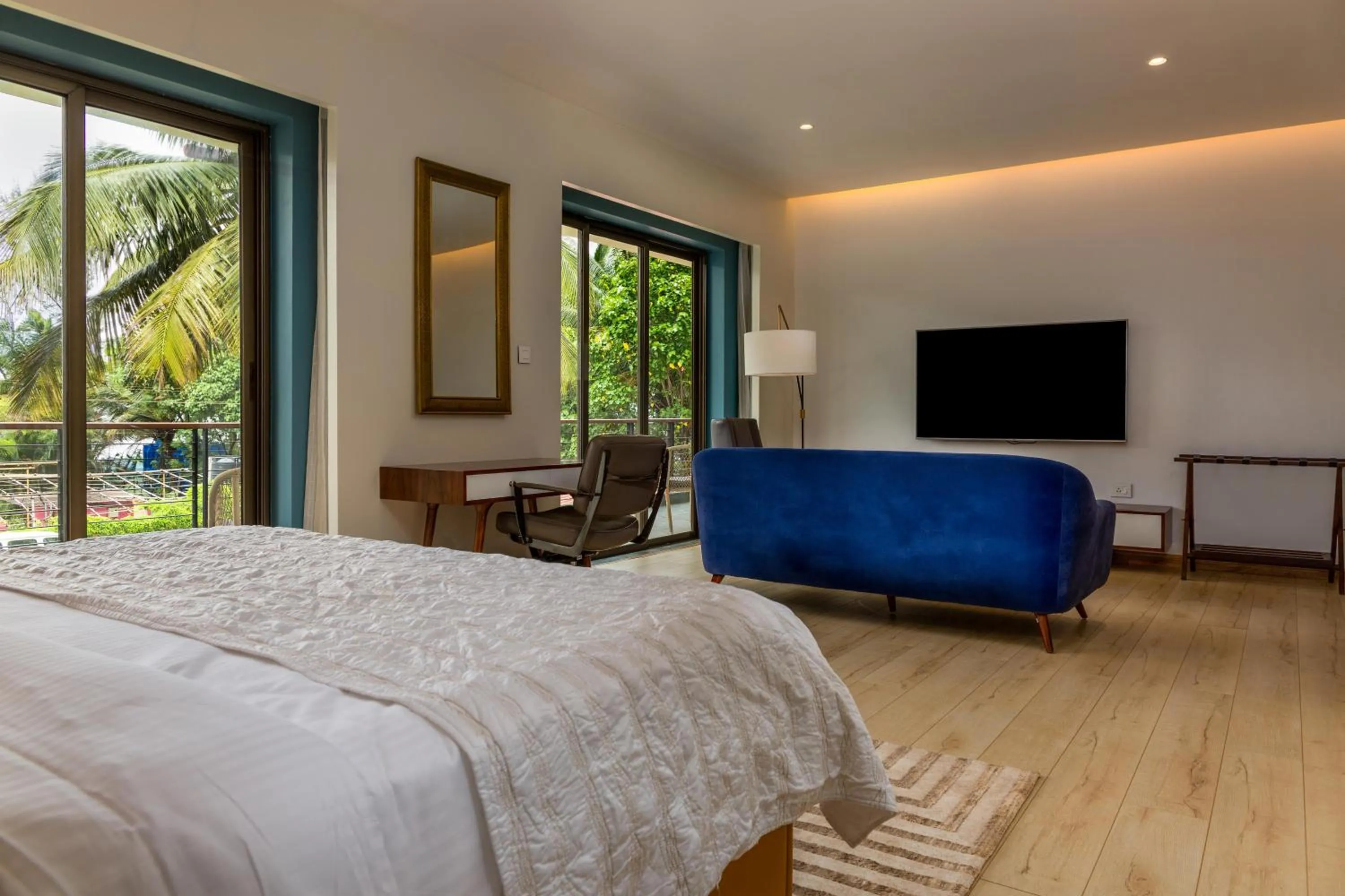 Bedroom, Bed in Ashore by Vista, Beachfrom 6BHK, ultra luxurious with Infinity pool, SPA at Morjim