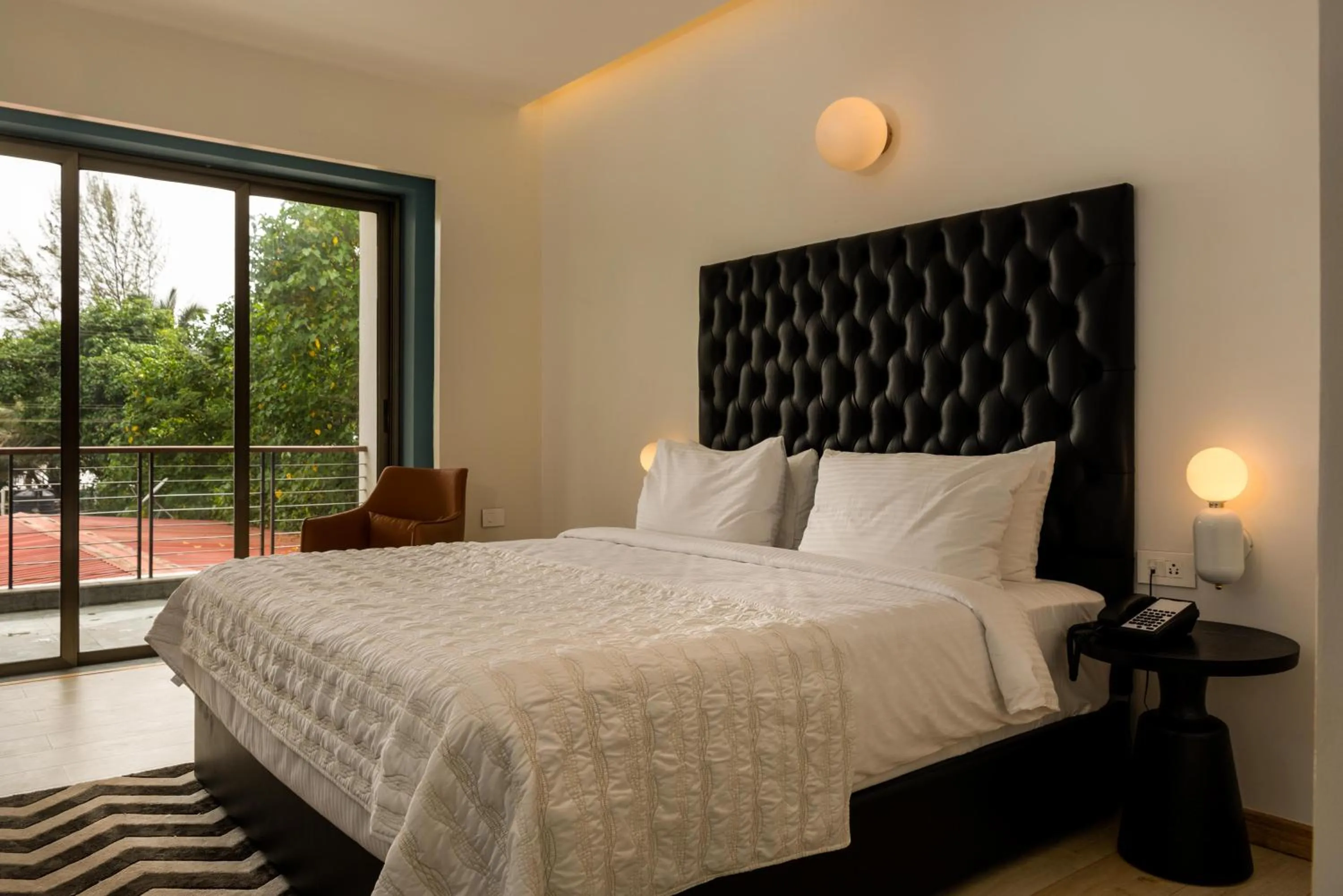 Bedroom, Bed in Ashore by Vista, Beachfrom 6BHK, ultra luxurious with Infinity pool, SPA at Morjim