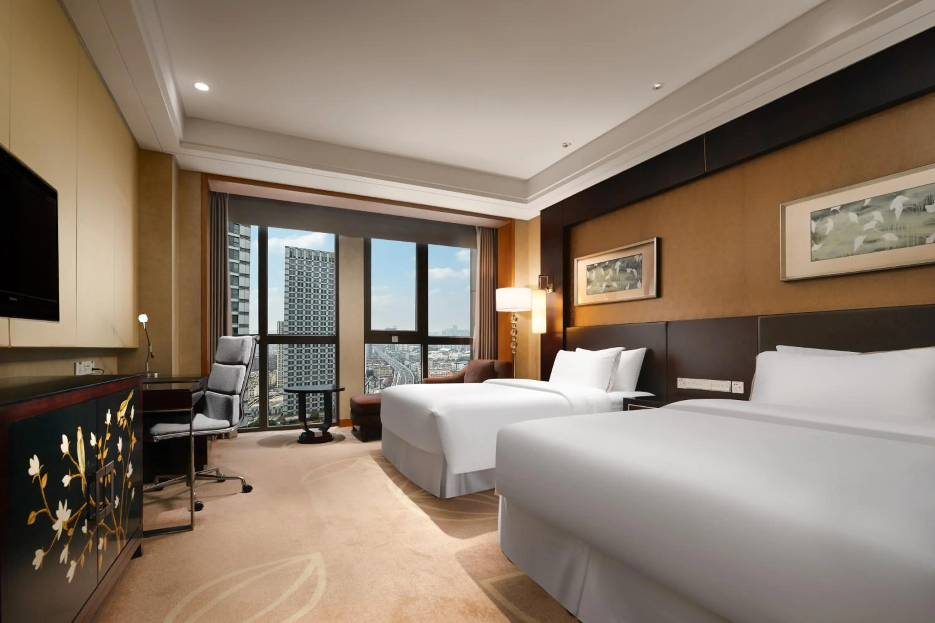 Bed in The Westin Hefei Baohe