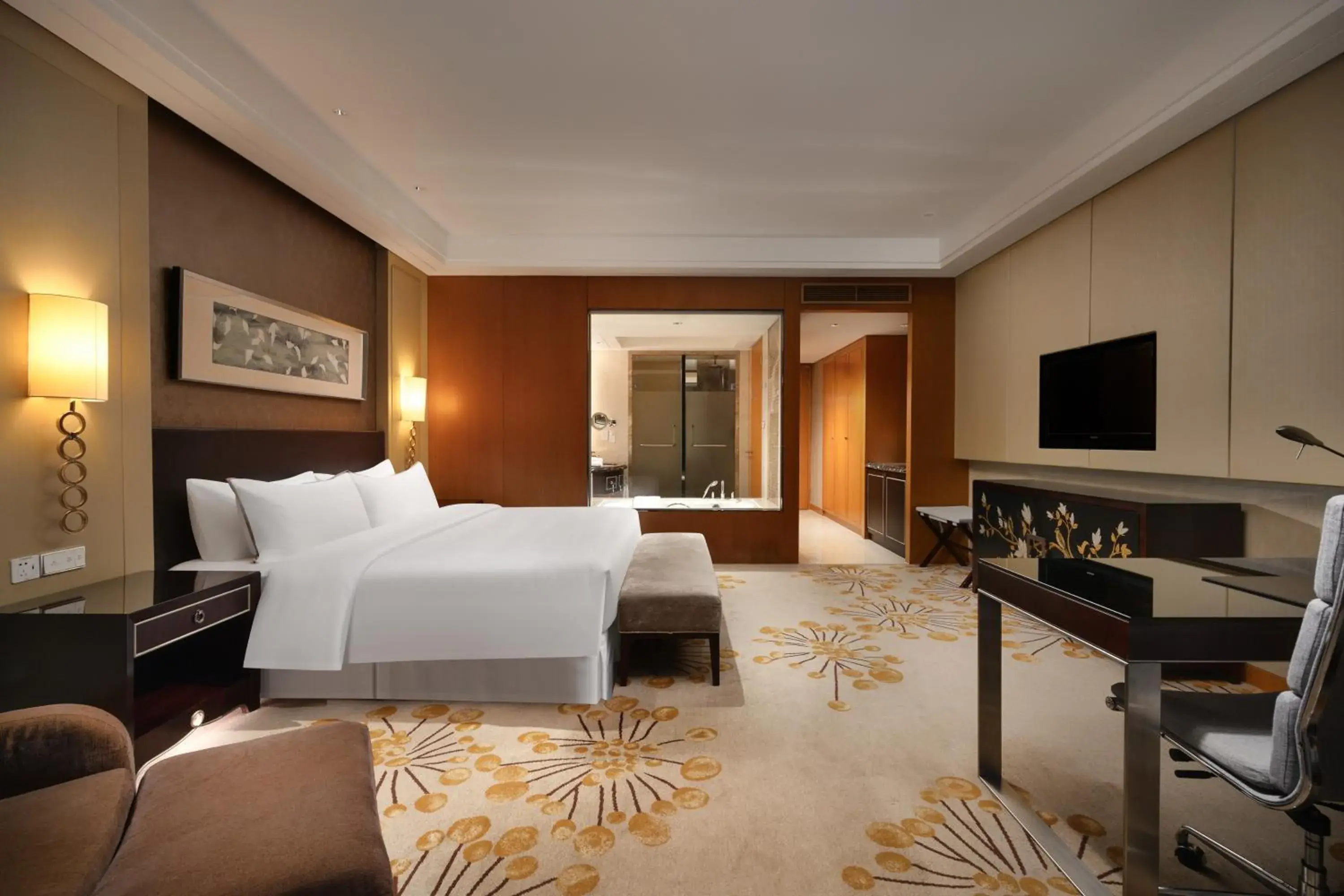 Guest room, 1 King, City view in The Westin Hefei Baohe Guest room, 1 King, City view in The Westin Hefei Baohe