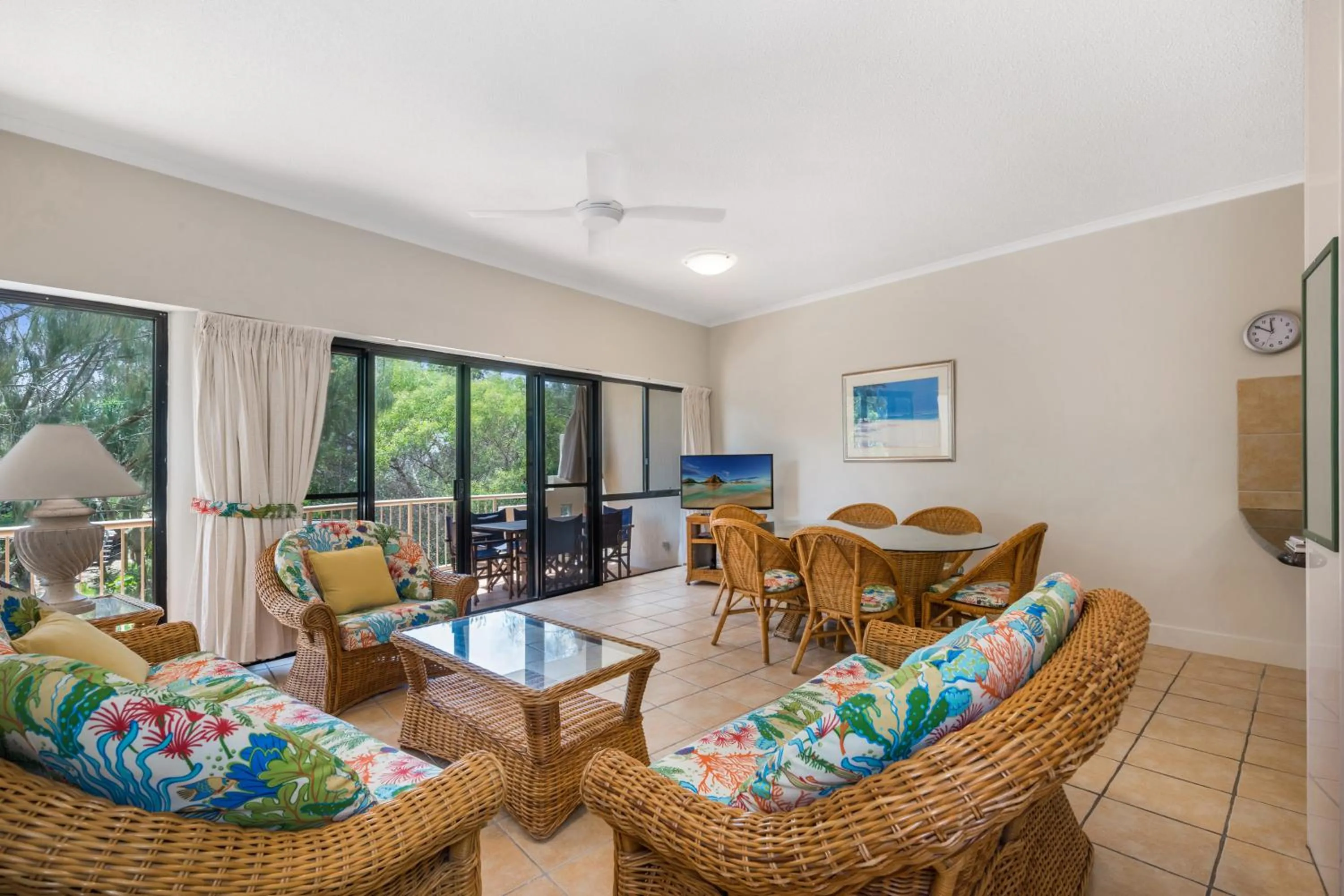 Living room in Mirra Chana Beachfront Apartments Mooloolaba