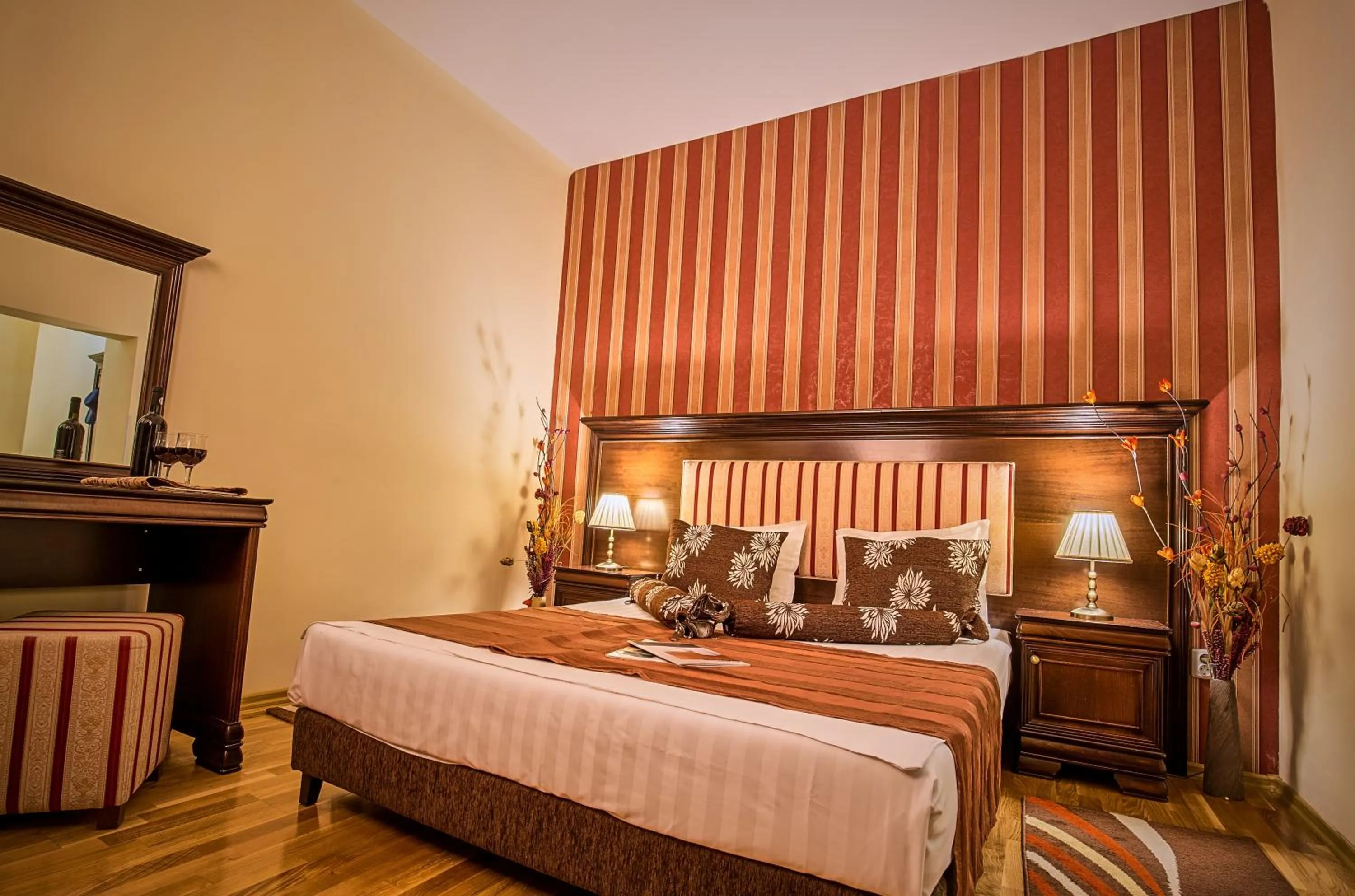 Bed in Hotel Rina Cerbul