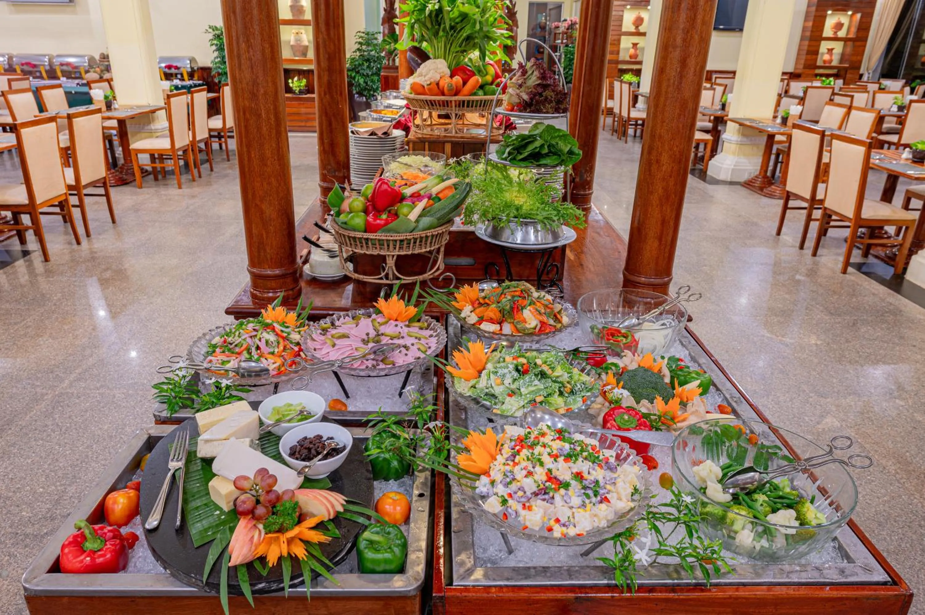 Buffet breakfast in Somadevi Angkor Premium