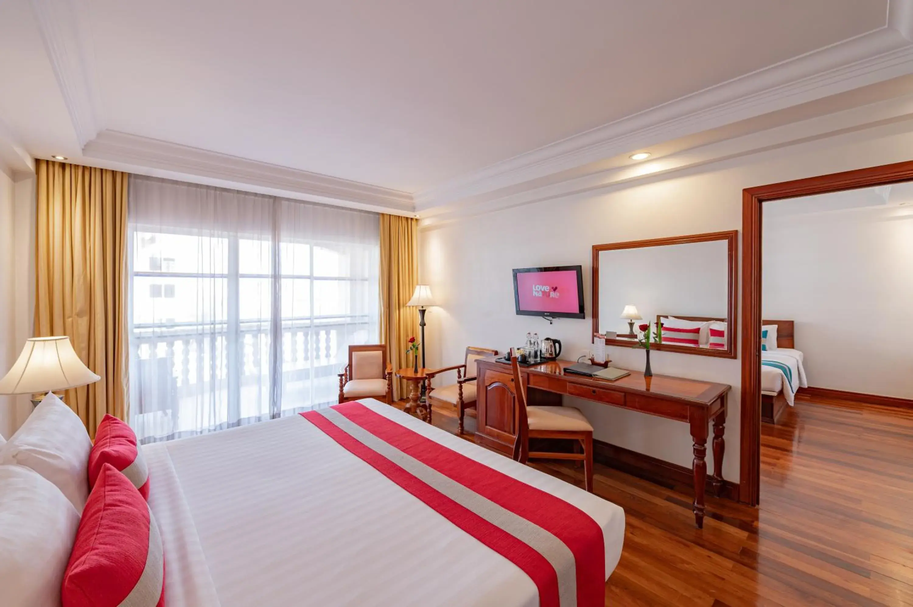 View (from property/room), Bed in Somadevi Angkor Premium View (from property/room), Bed in Somadevi Angkor Premium