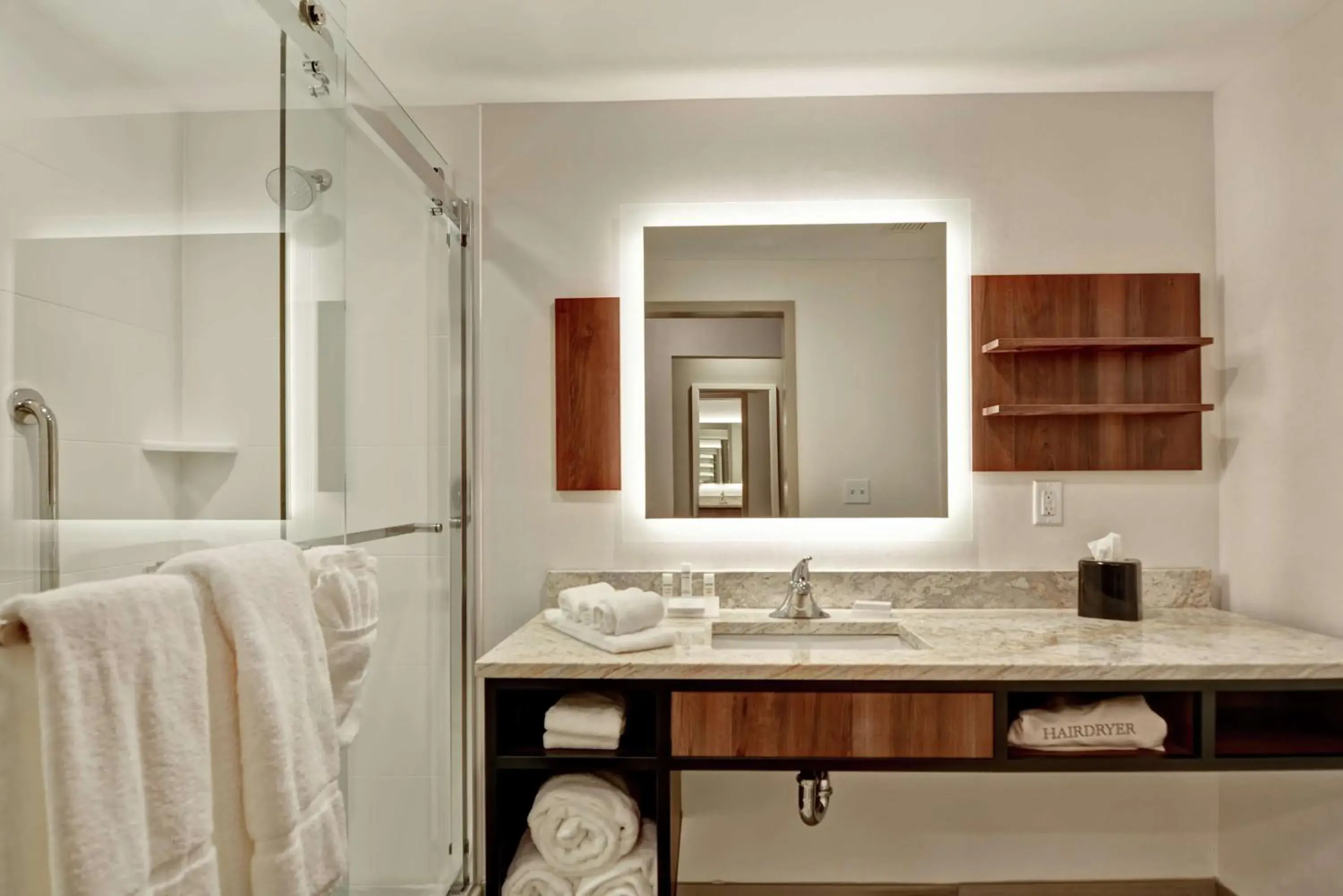 Bathroom in Hilton Garden Inn Princeton Lawrenceville Bathroom in Hilton Garden Inn Princeton Lawrenceville