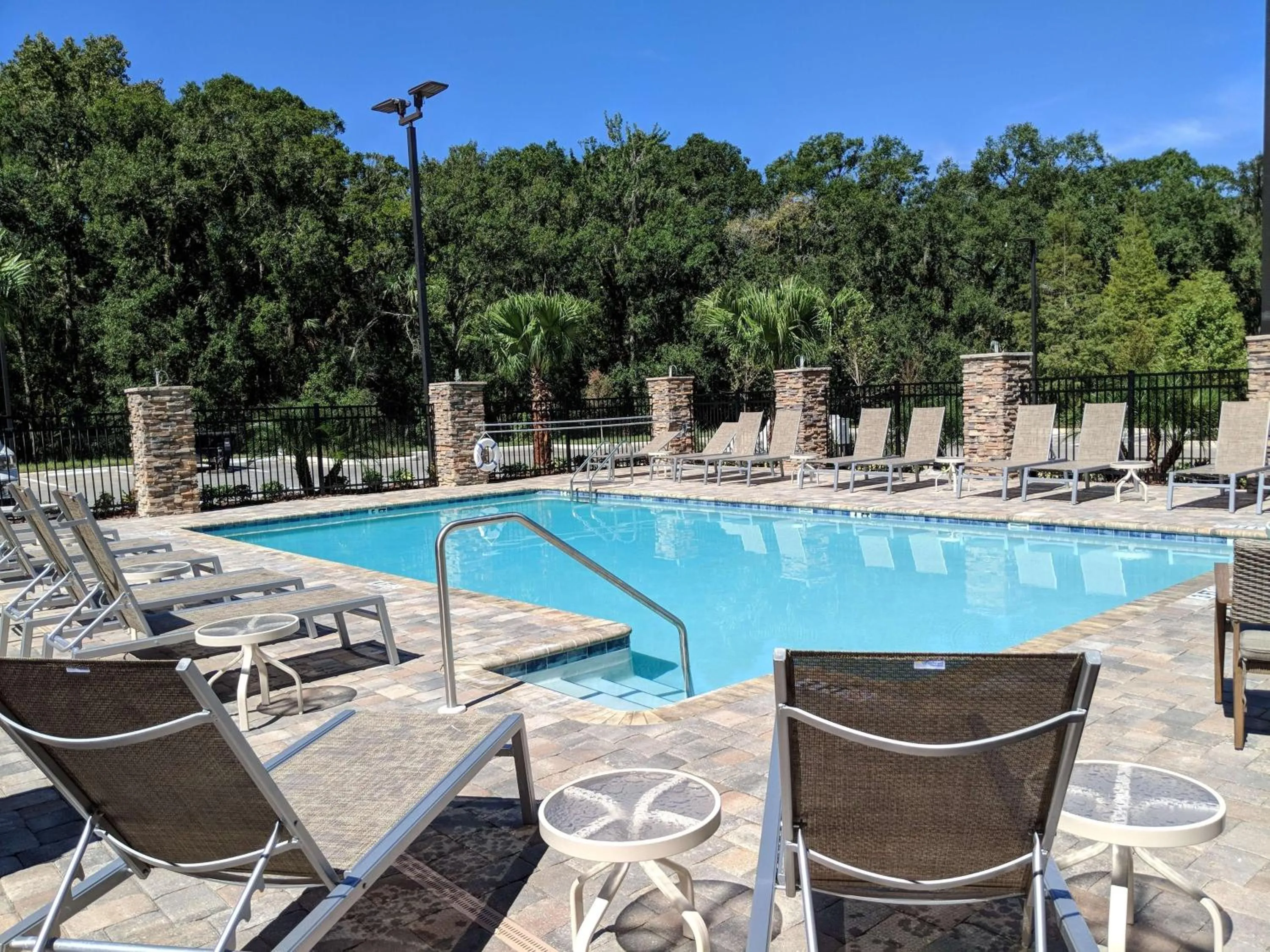 Pool view in Hilton Garden Inn Tampa - Wesley Chapel