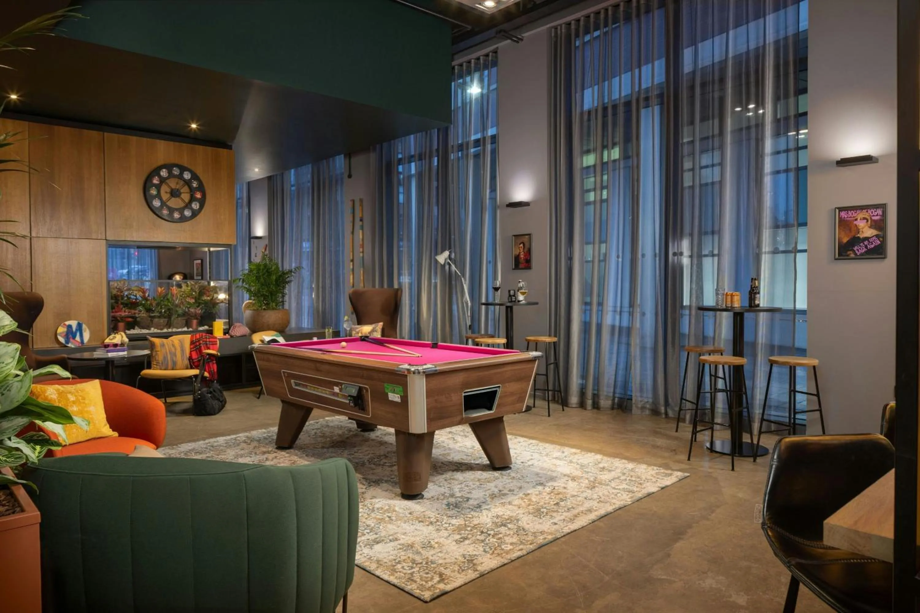 Swimming pool in Moxy Glasgow Merchant City