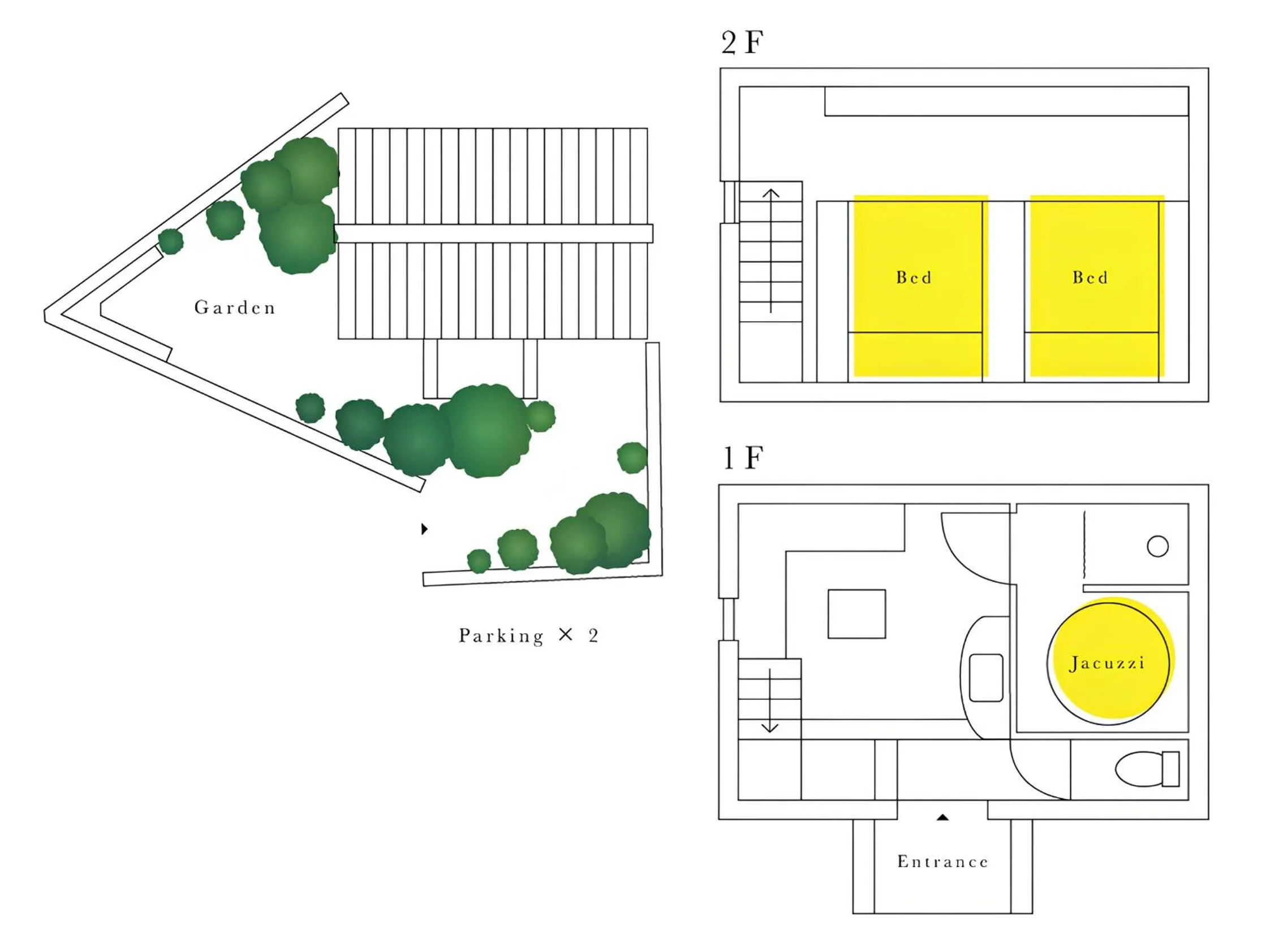 Floor plan in The Bath & Bed Hayama