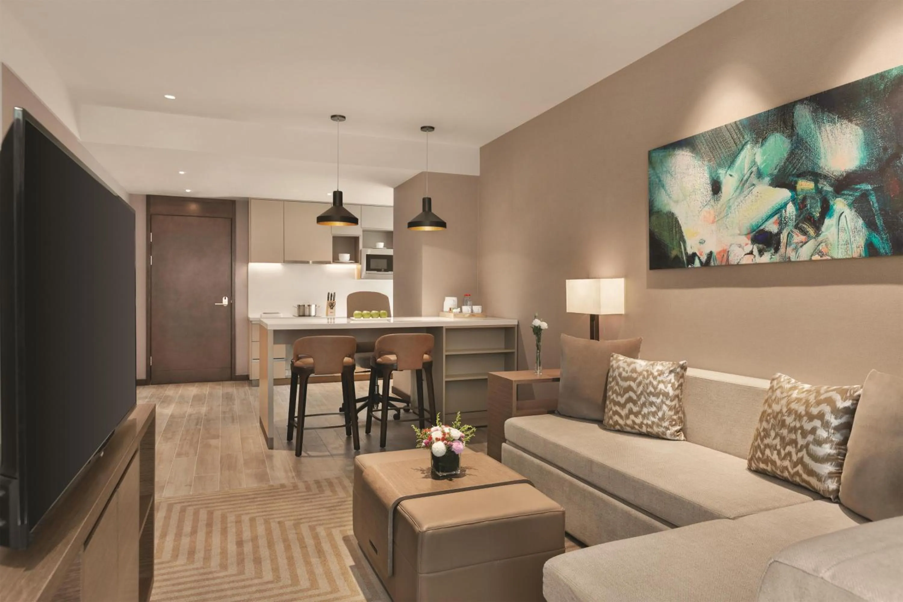 Bedroom in Hyatt House Chengdu Pebble Walk