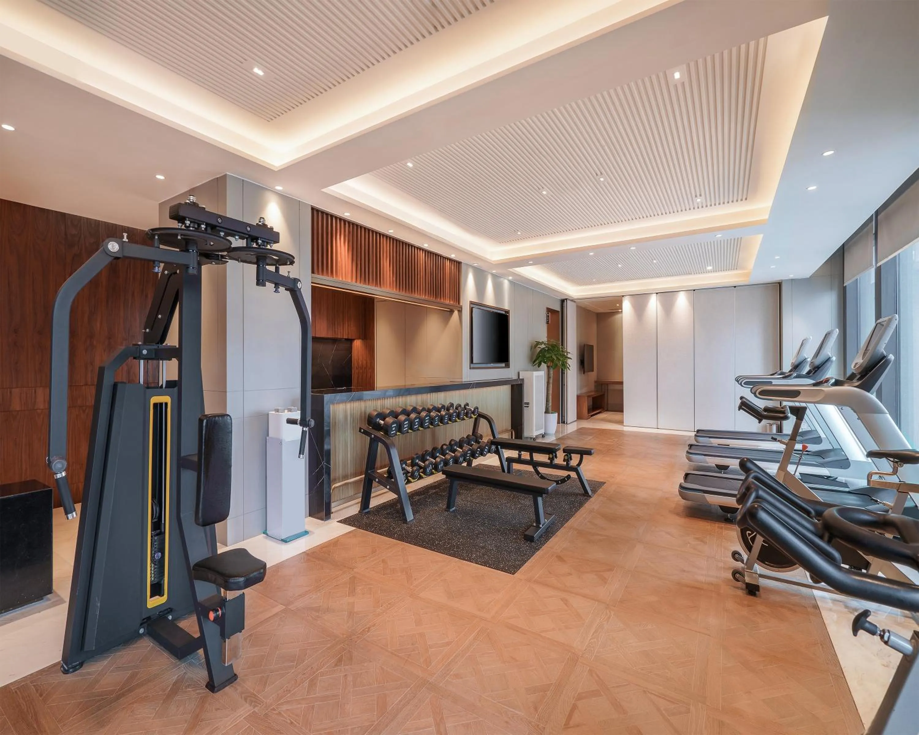 Fitness centre/facilities in Hyatt House Chengdu Pebble Walk