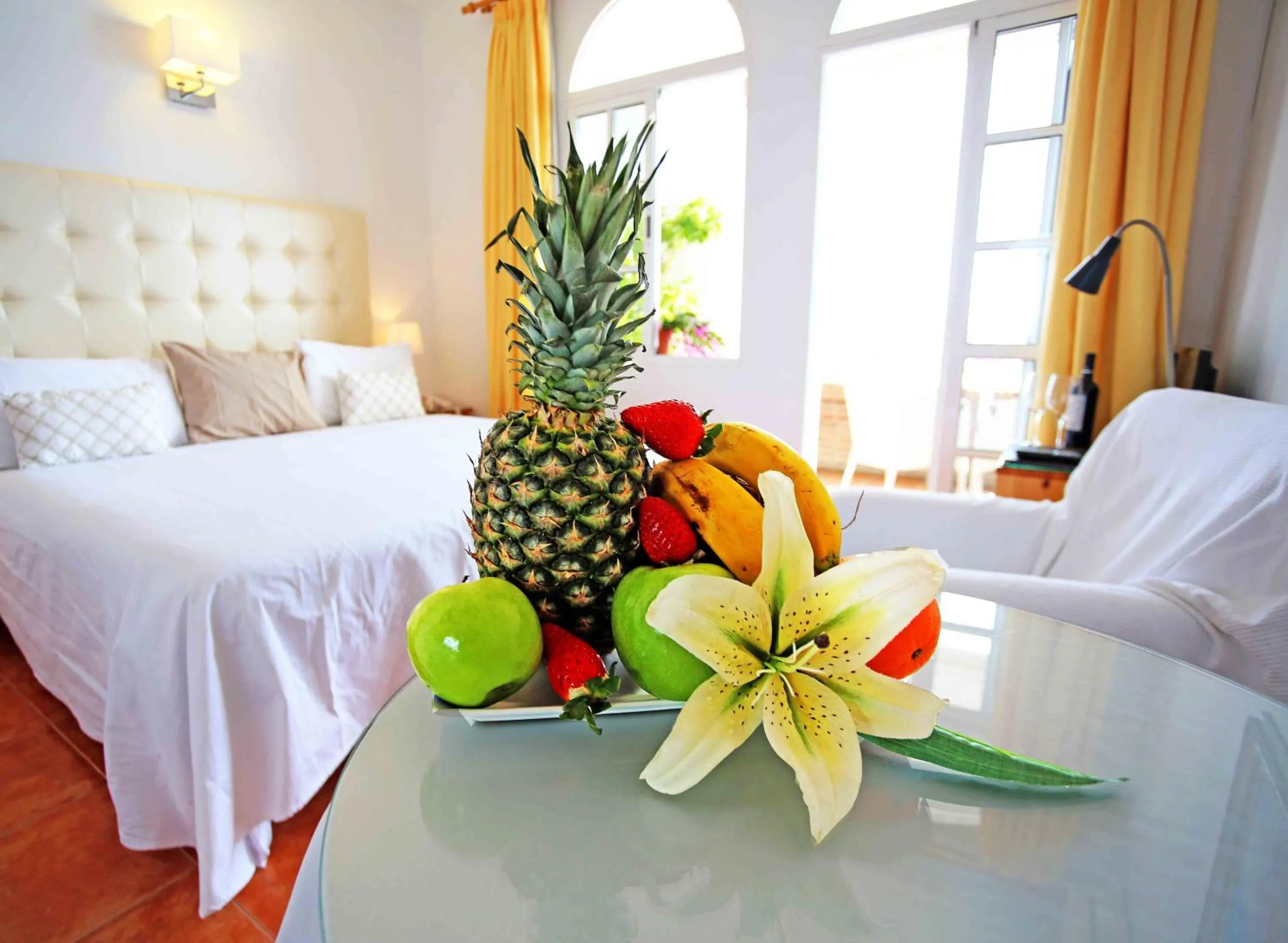 Lobby or reception, Bed in Hotel Casa Rosa