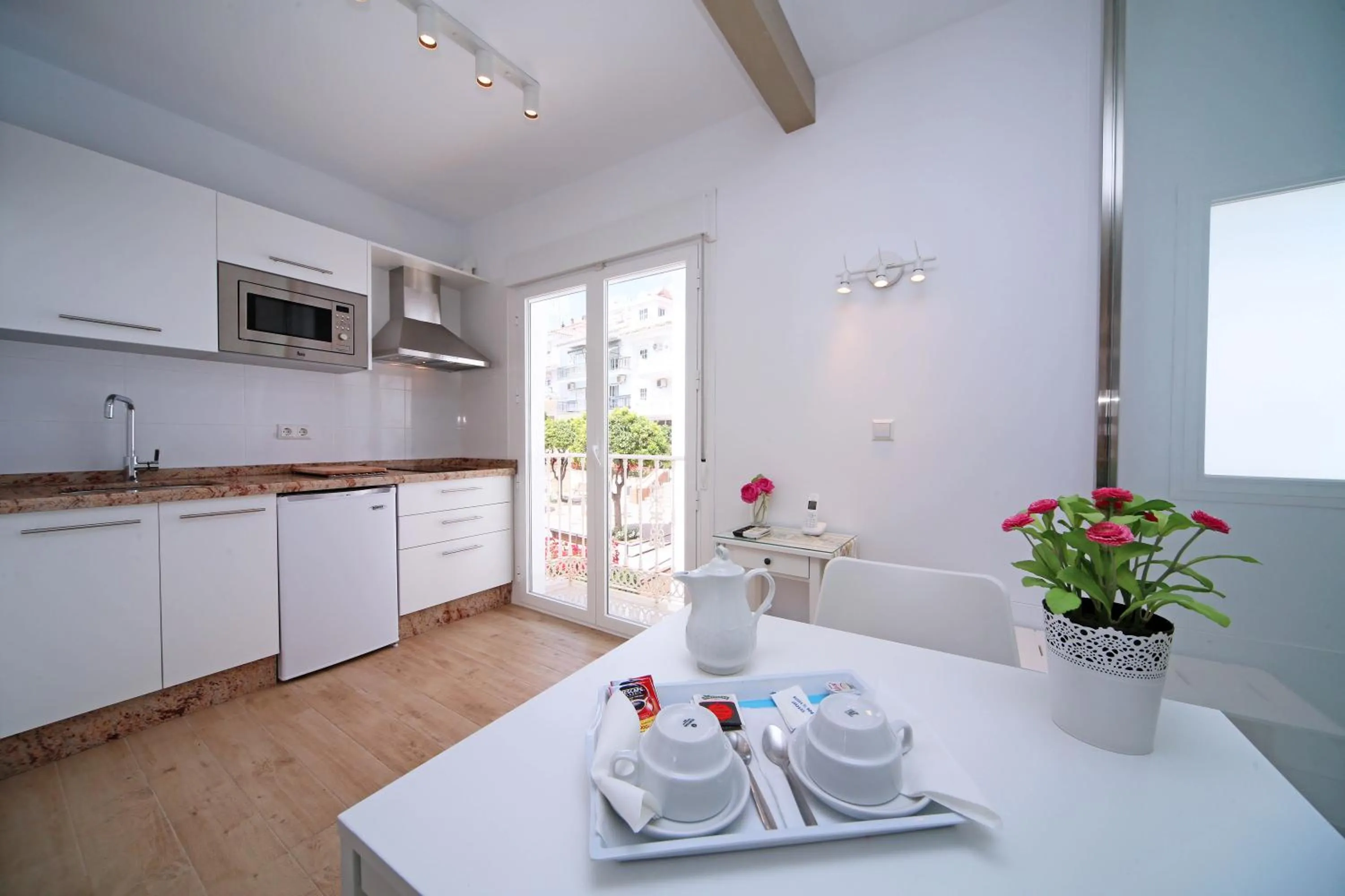 Kitchen or kitchenette in Hotel Casa Rosa