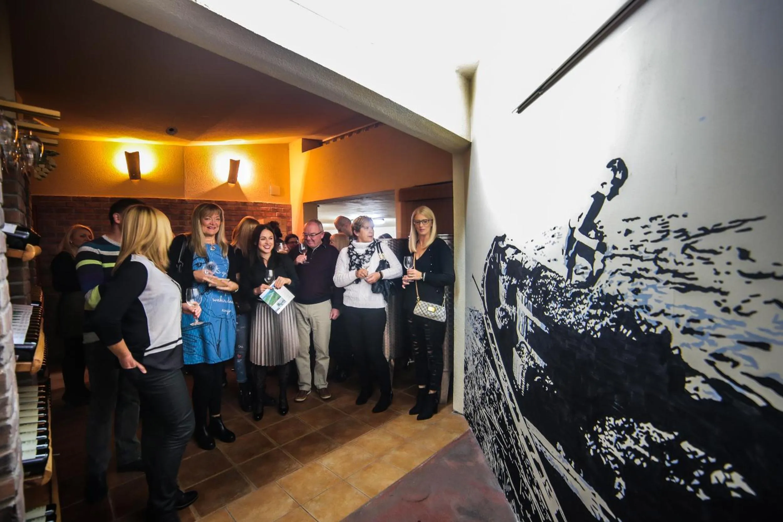 group of guests in Hotel Merlot