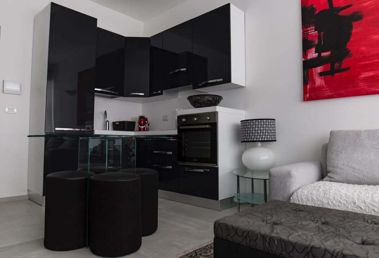 Kitchen or kitchenette in Hotel CineApollo - Ogni camera un film!