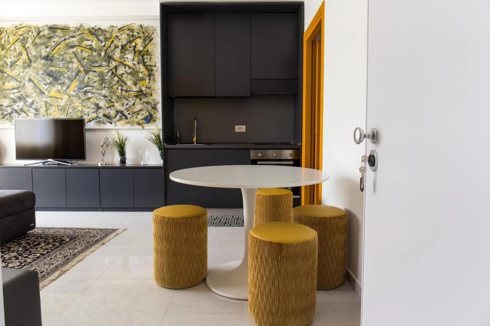 Living room in Hotel CineApollo - Ogni camera un film!