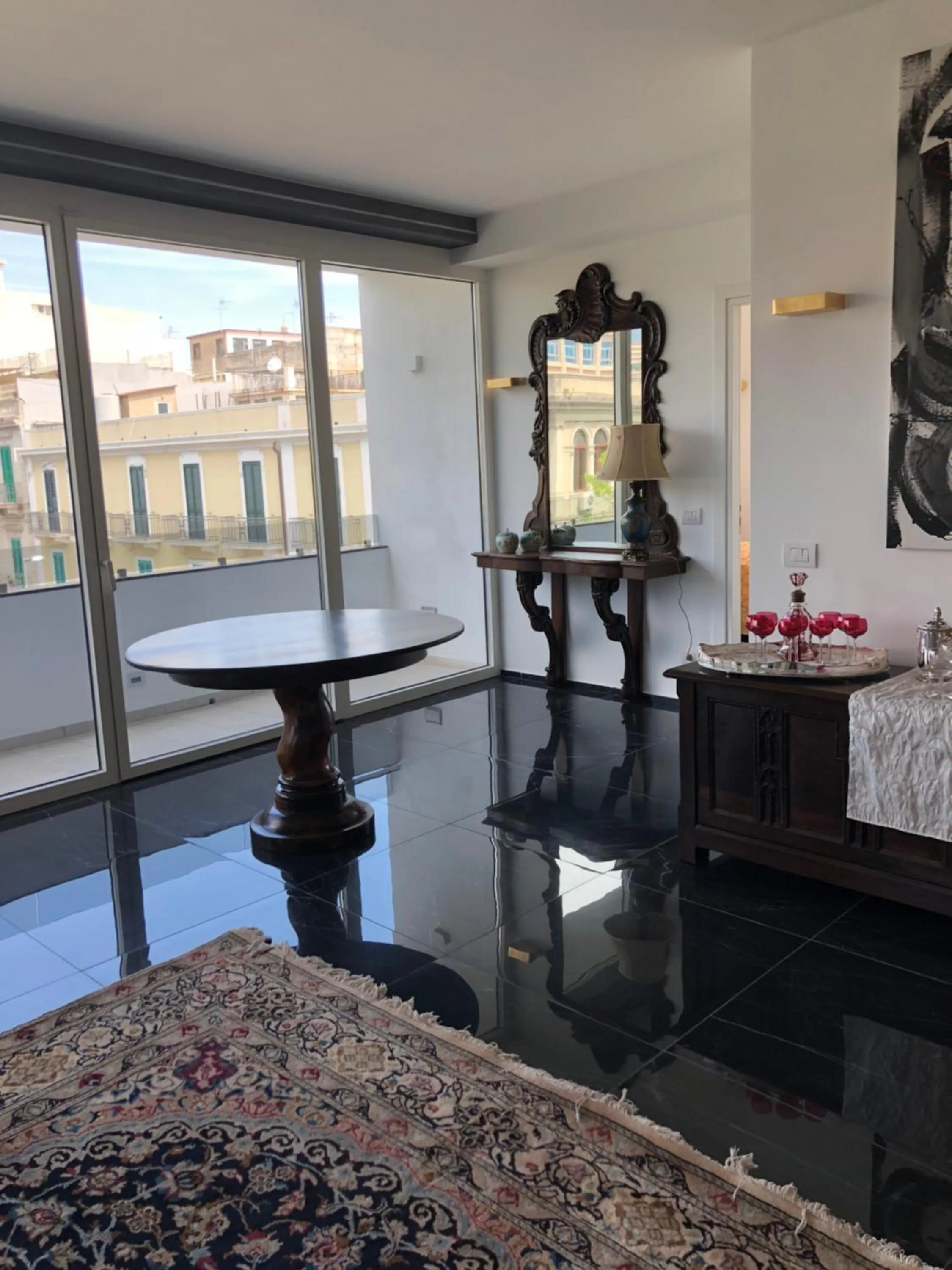 Living room in Hotel CineApollo - Ogni camera un film!