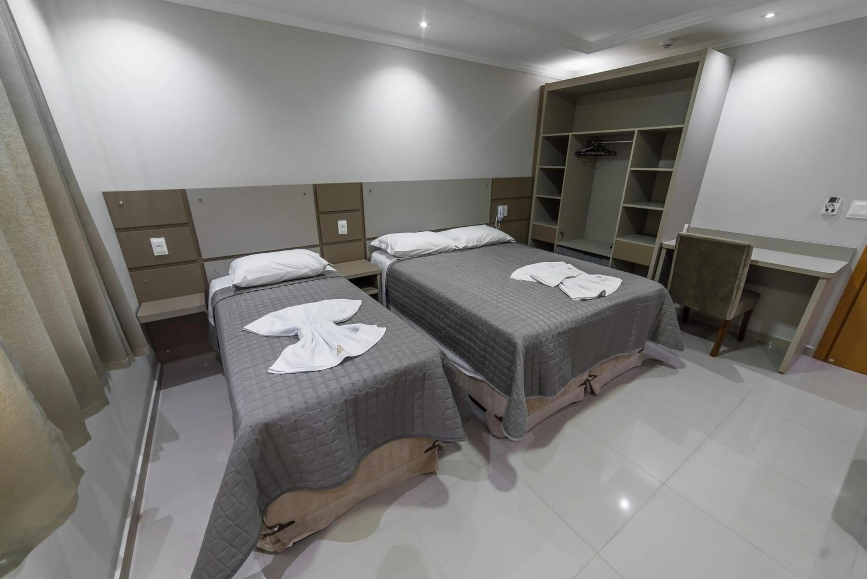 Bed in Prudentópolis Palace Hotel