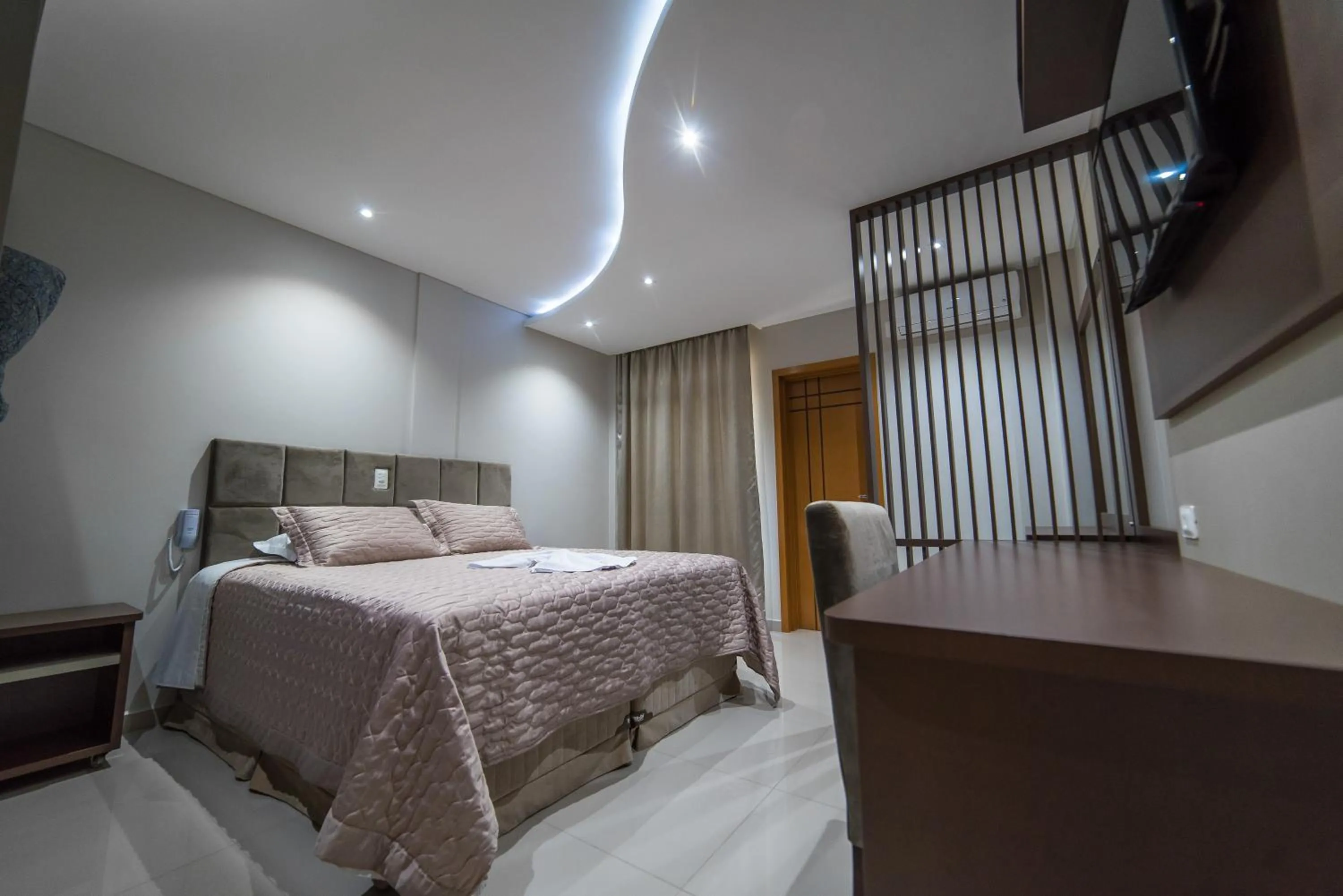 Bed in Prudentópolis Palace Hotel