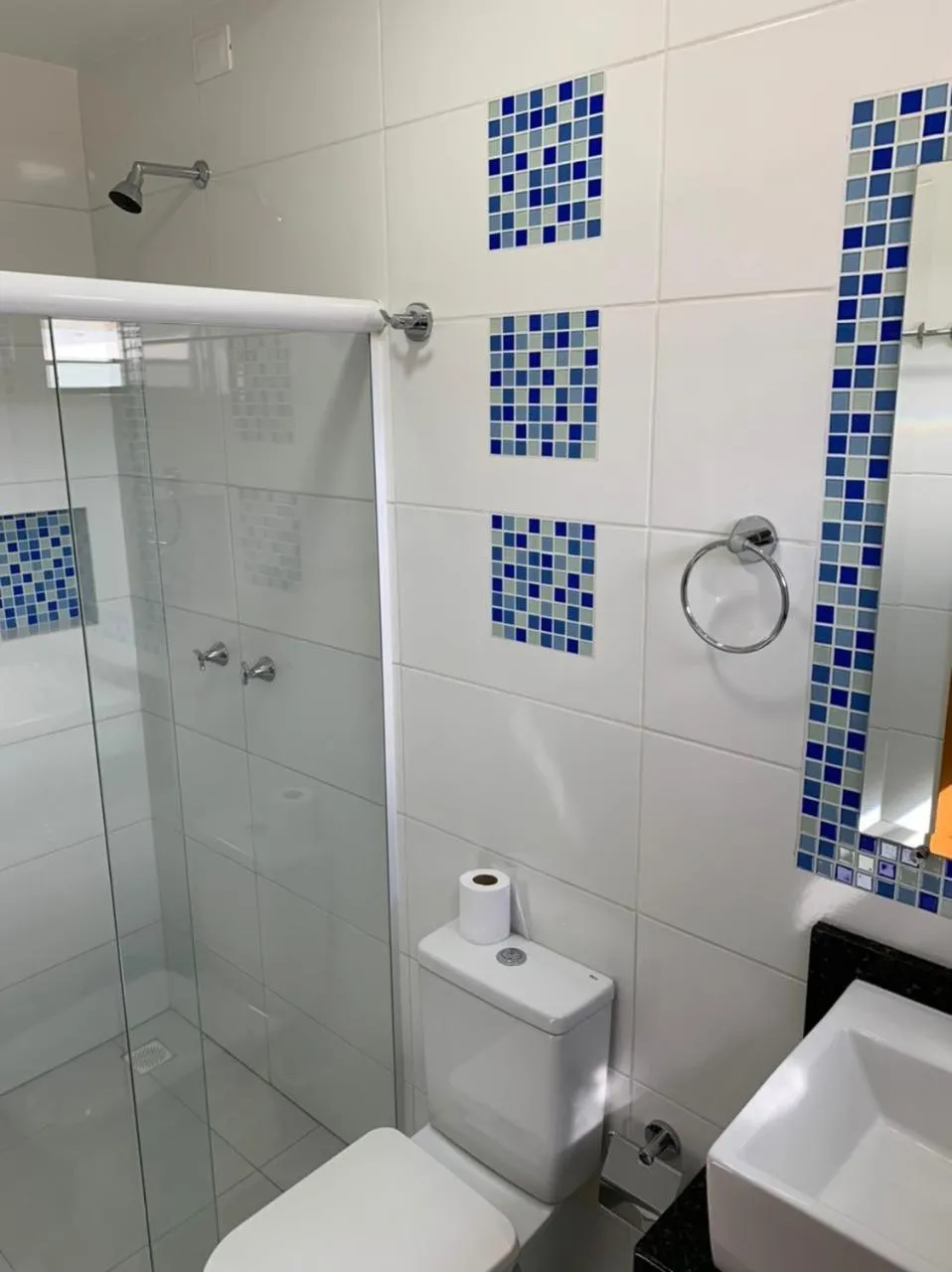 Shower in Prudentópolis Palace Hotel