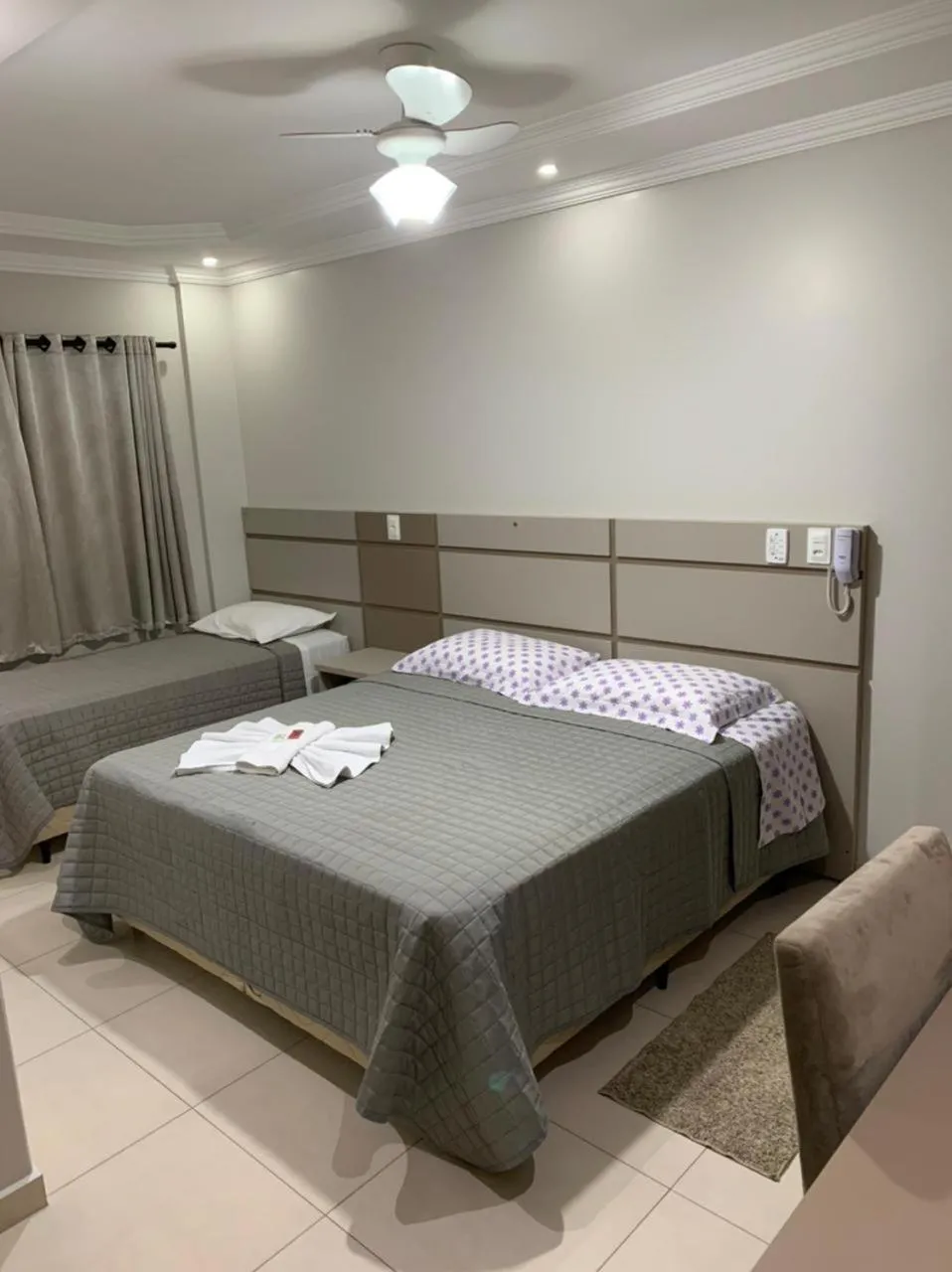Bed in Prudentópolis Palace Hotel