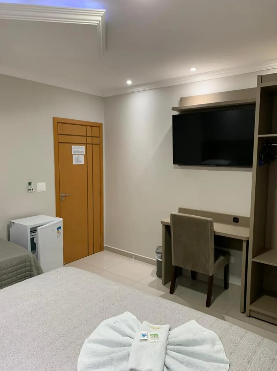 TV and multimedia, Bed in Prudentópolis Palace Hotel