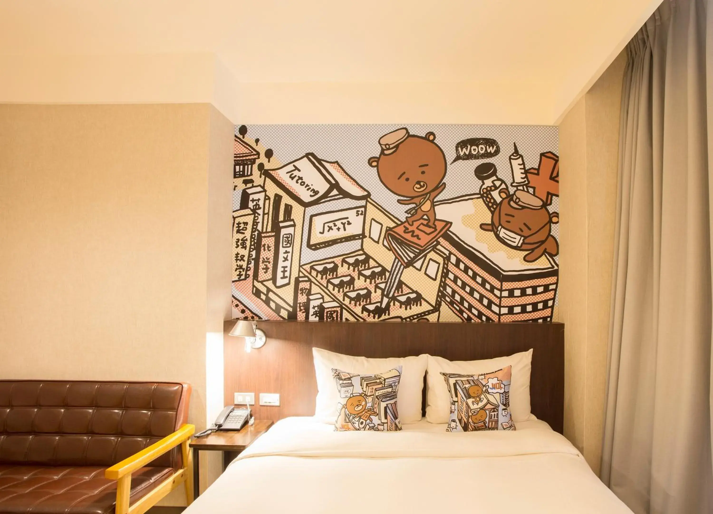 Bed in Just Live Inn-Taipei Station Bed in Just Live Inn-Taipei Station