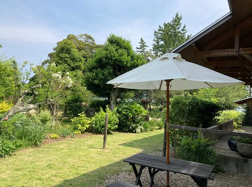 Garden in Waterside Cottage Heron