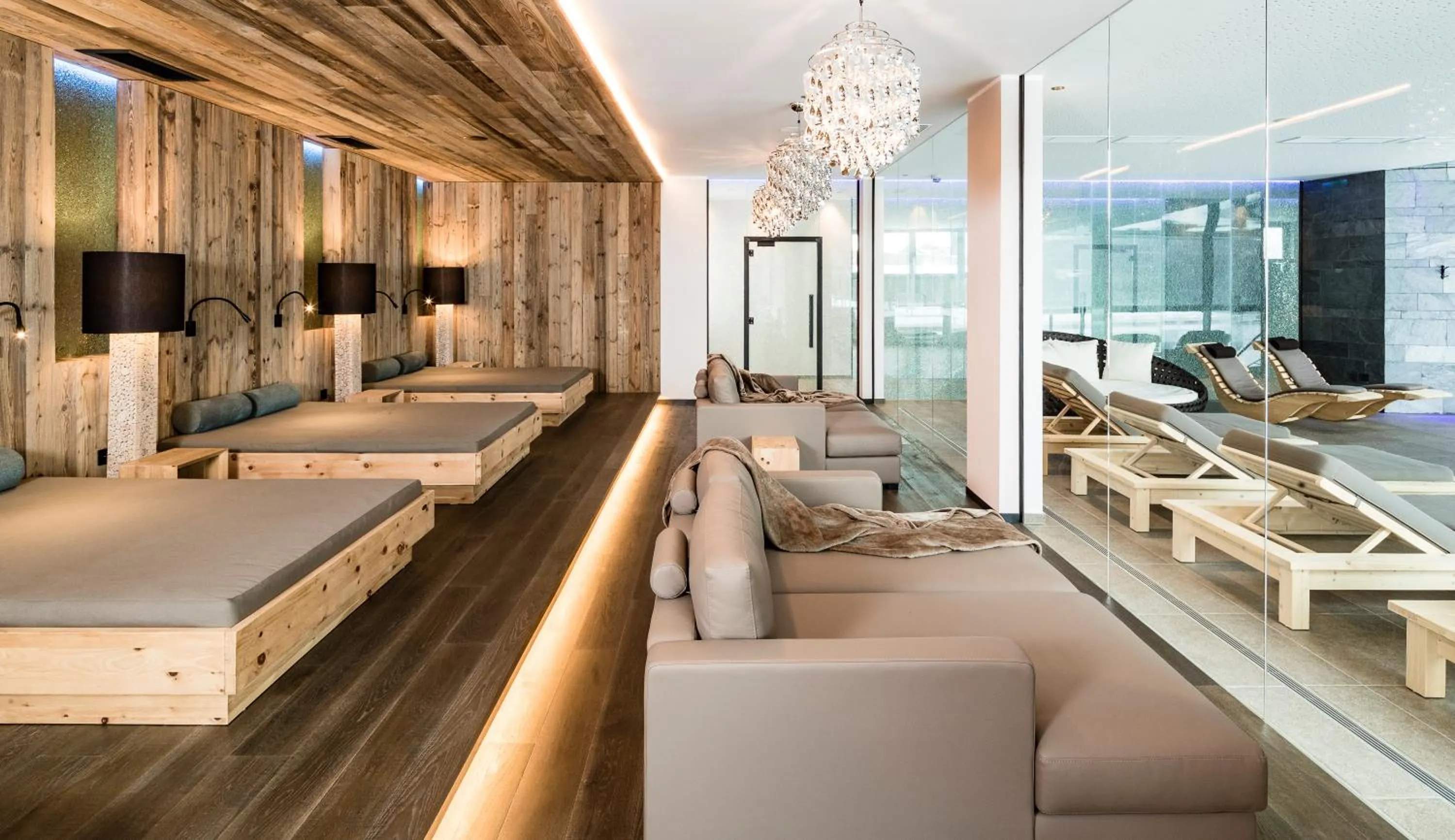 Spa and wellness centre/facilities in SONNENBERG Panorama Dolomites Wellbeing